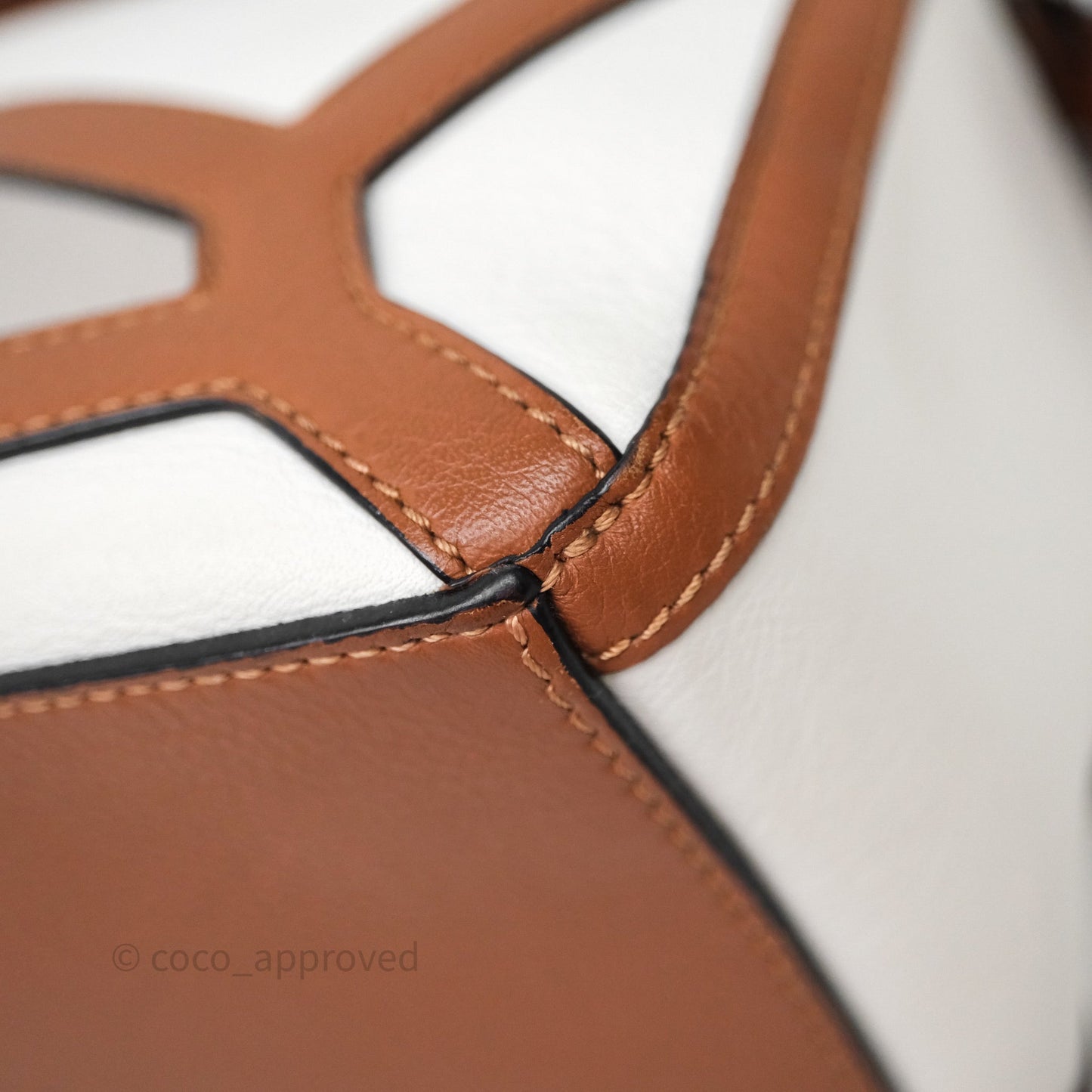 Loewe Small Graphic Puzzle Bag Ghost Soft White Calfskin