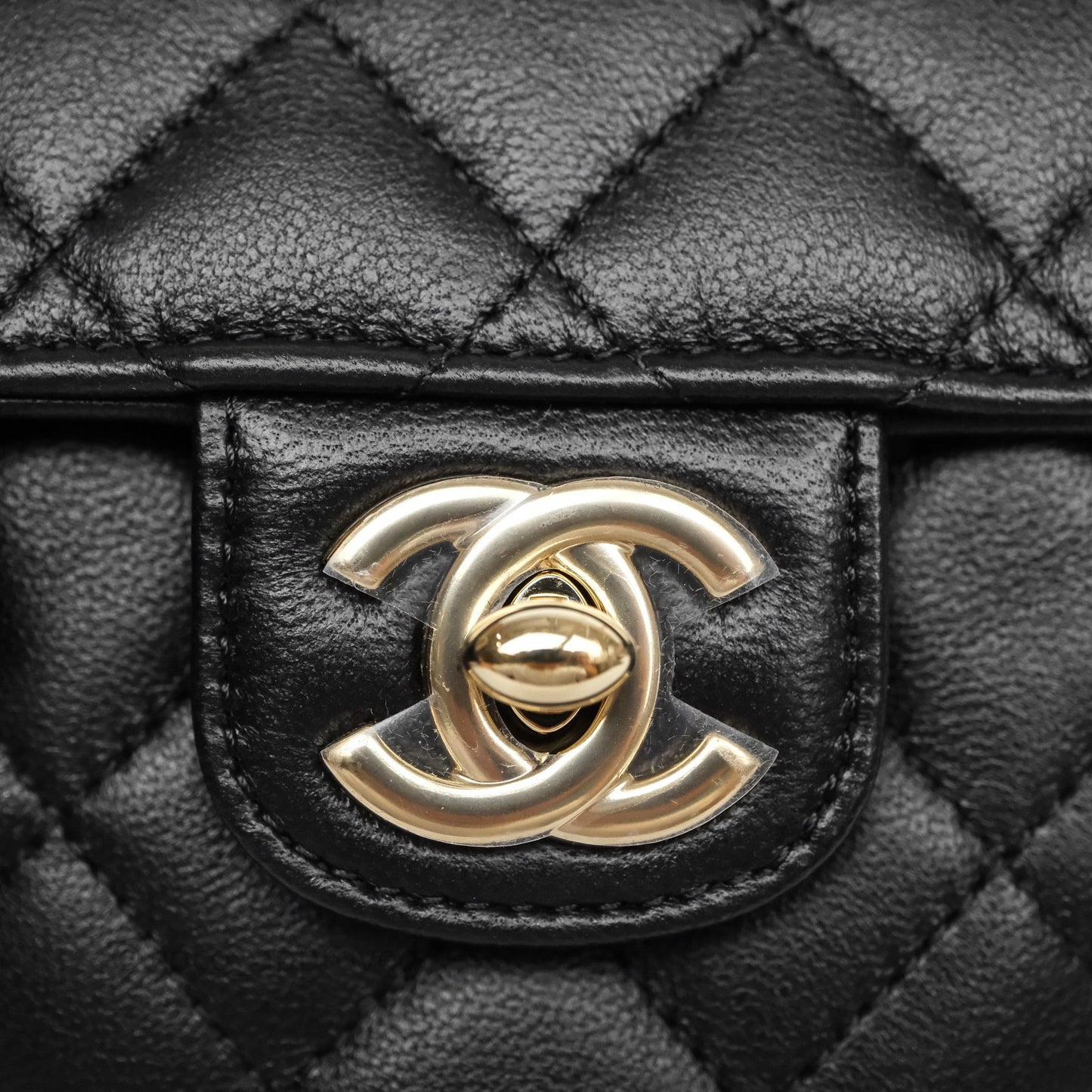 Chanel Small Heart Bag Black Lambskin Gold Hardware 22S