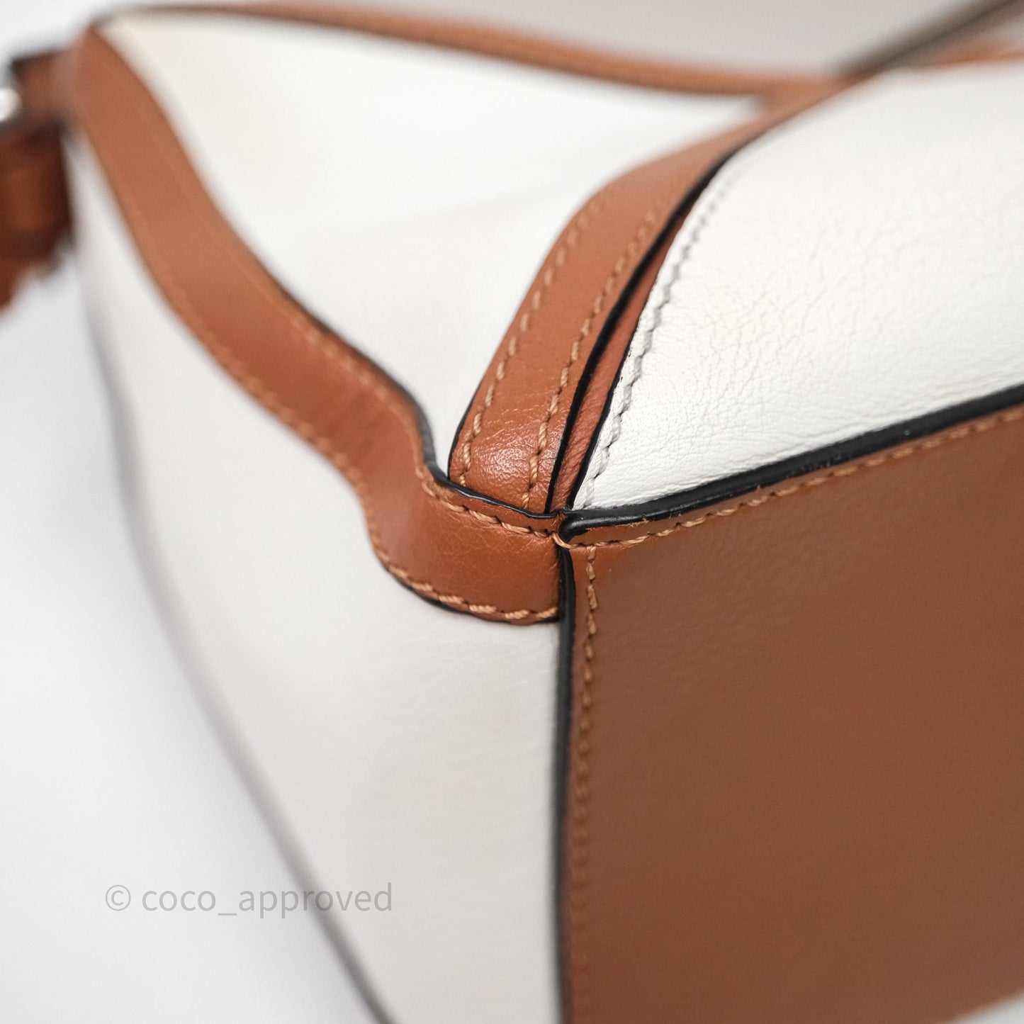 Loewe Small Graphic Puzzle Bag Ghost Soft White Calfskin