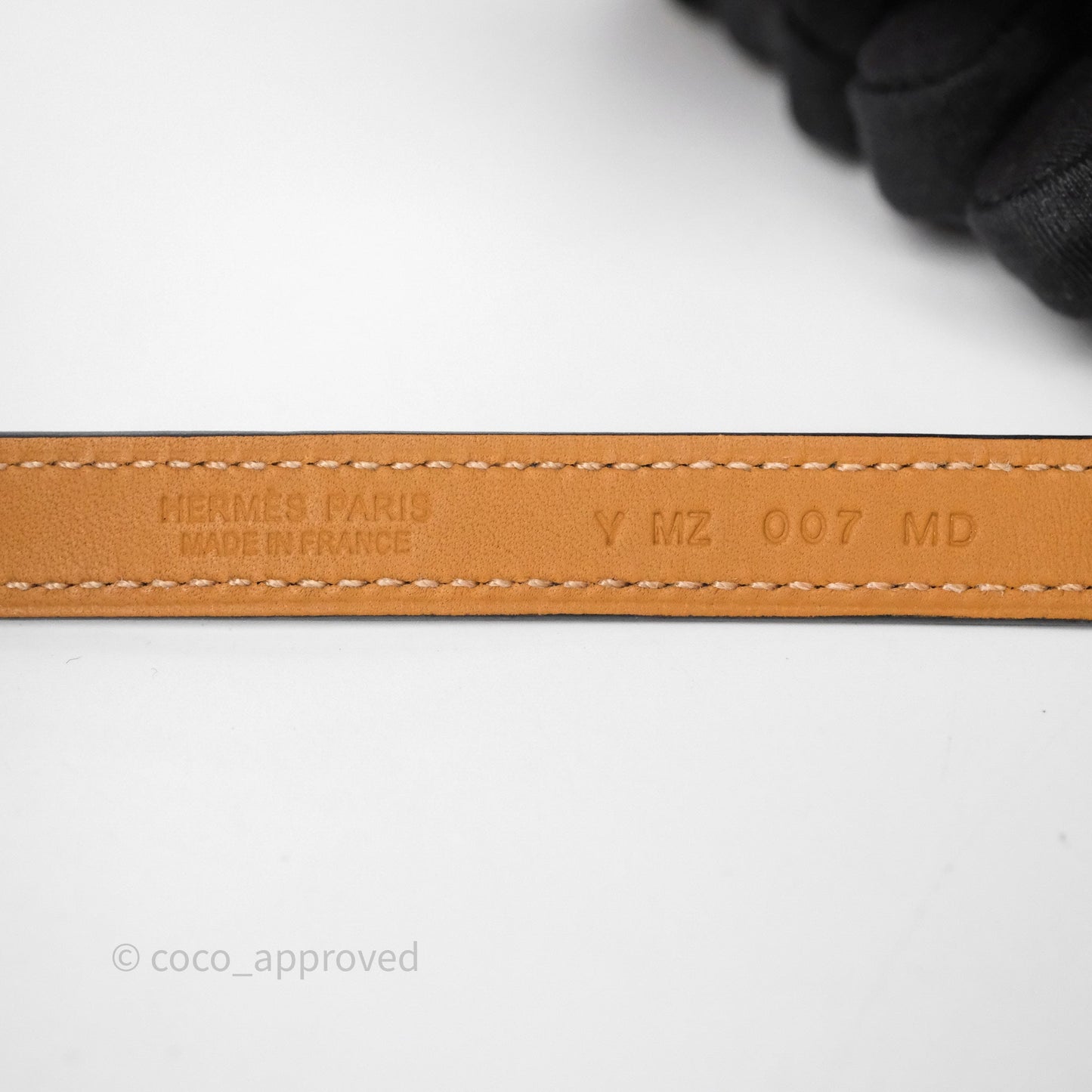 Hermès O'Kelly Bracelet Black Noir Swift Gold Hardware