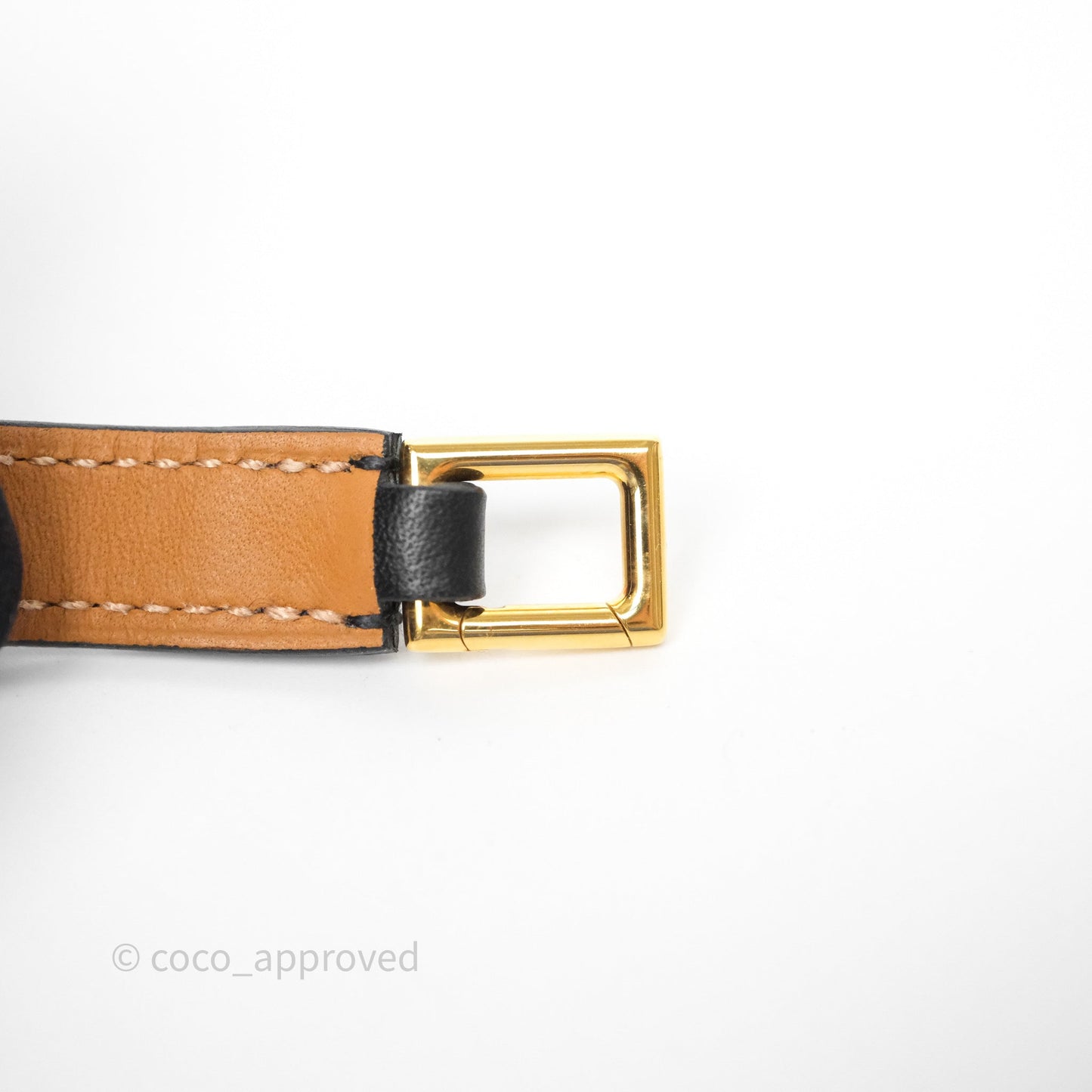 Hermès O'Kelly Bracelet Black Noir Swift Gold Hardware