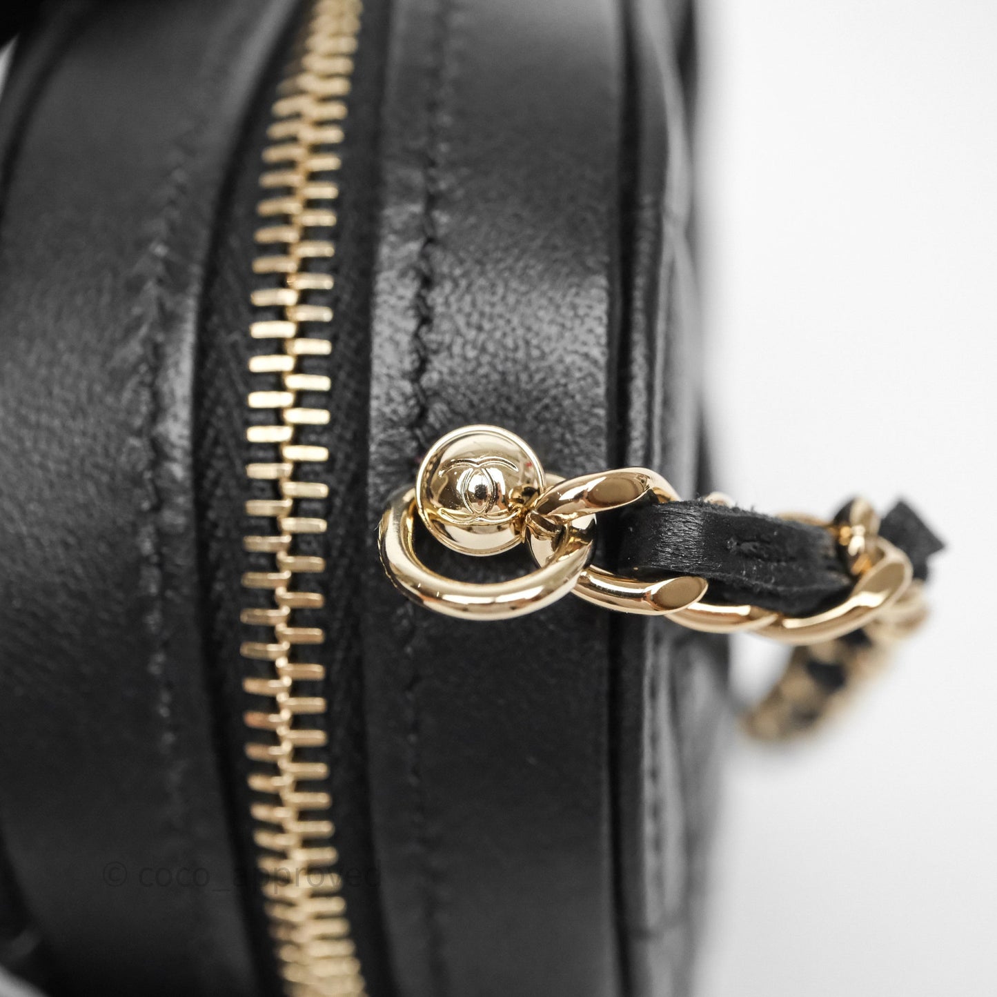 Chanel Small Heart Bag Black Lambskin Gold Hardware 22S