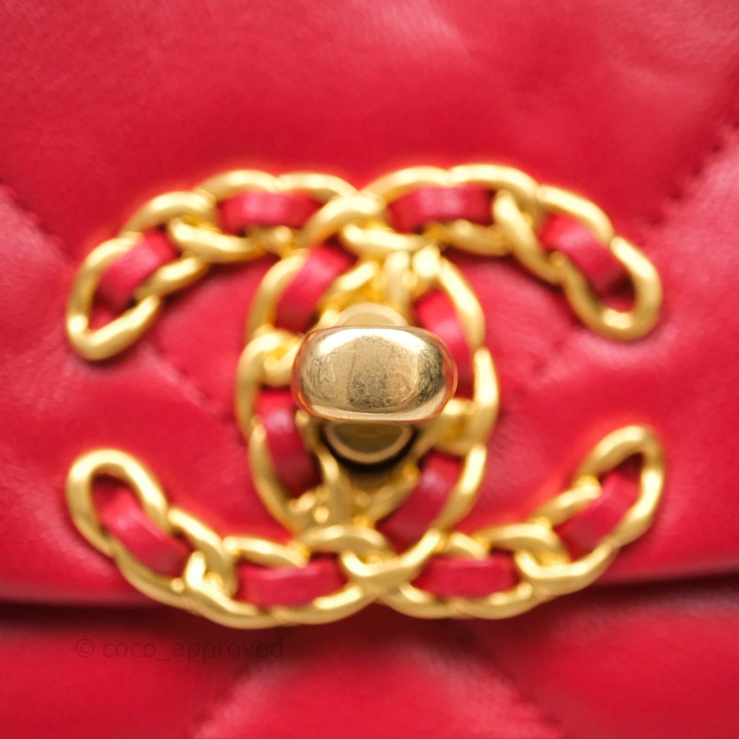 Chanel 19 Small Red Mixed Hardware