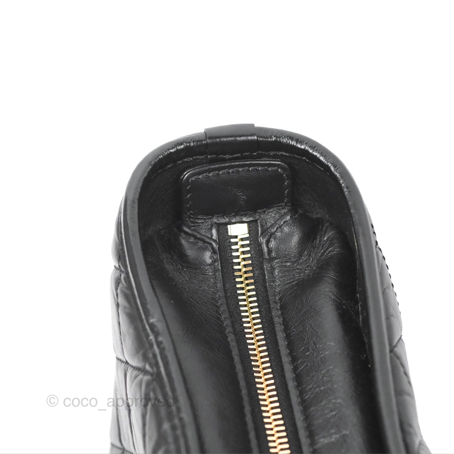 Chanel Large Gabrielle Hobo Black Aged Calfskin Mixed Hardware