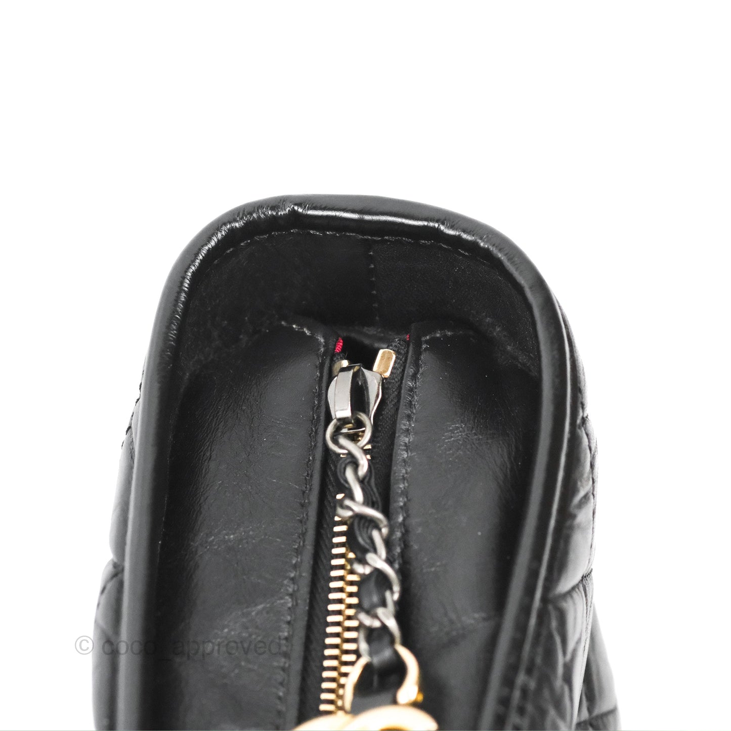 Chanel Large Gabrielle Hobo Black Aged Calfskin Mixed Hardware