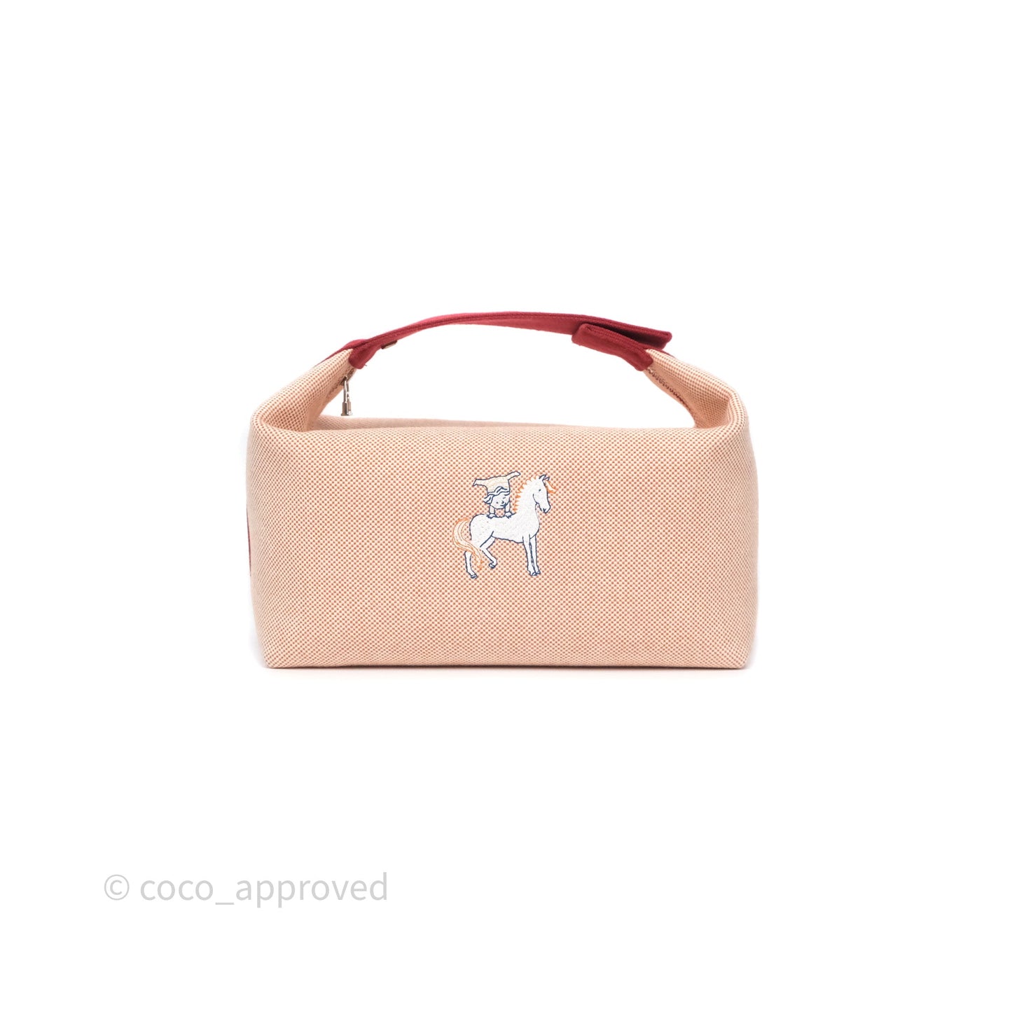 Hermès Large Bride-A-Brac Cabriole Canvas Terracotta