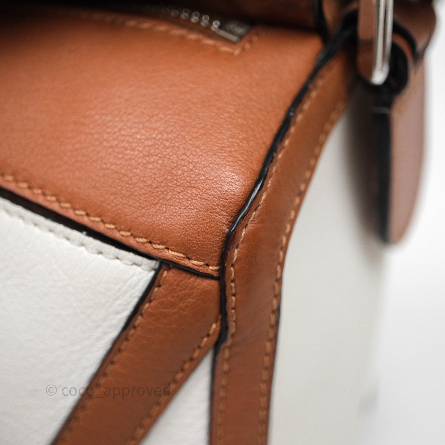 Loewe Small Graphic Puzzle Bag Ghost Soft White Calfskin