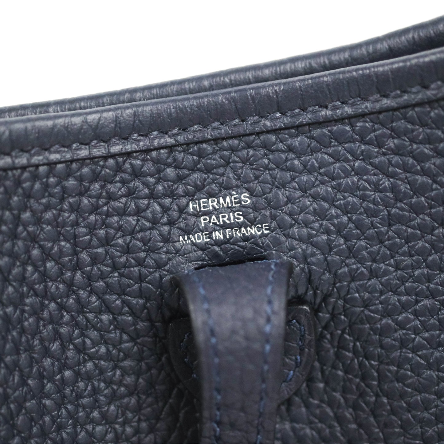 Hermès Mini Evelyne 16 Bleu Nuit 2Z /Bleu Indigo 76 Clemence