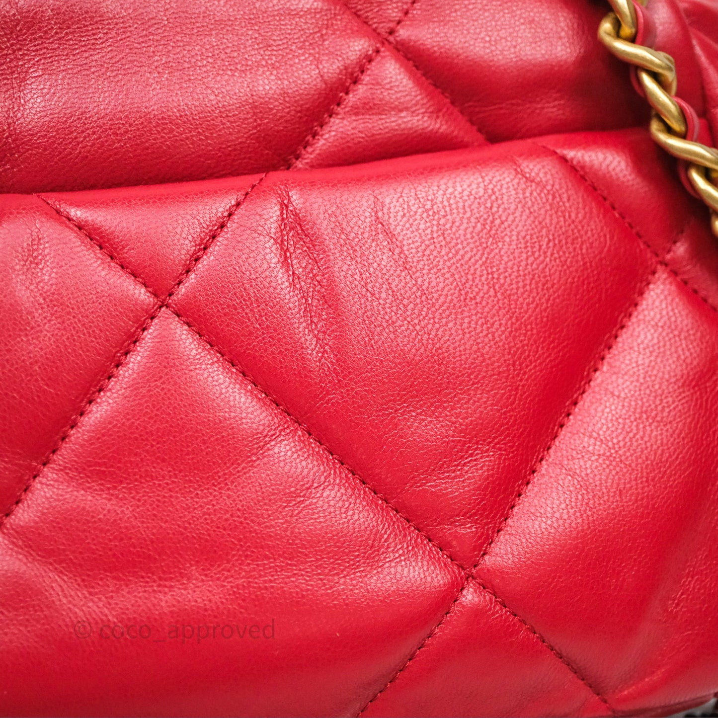 Chanel 19 Small Red Mixed Hardware