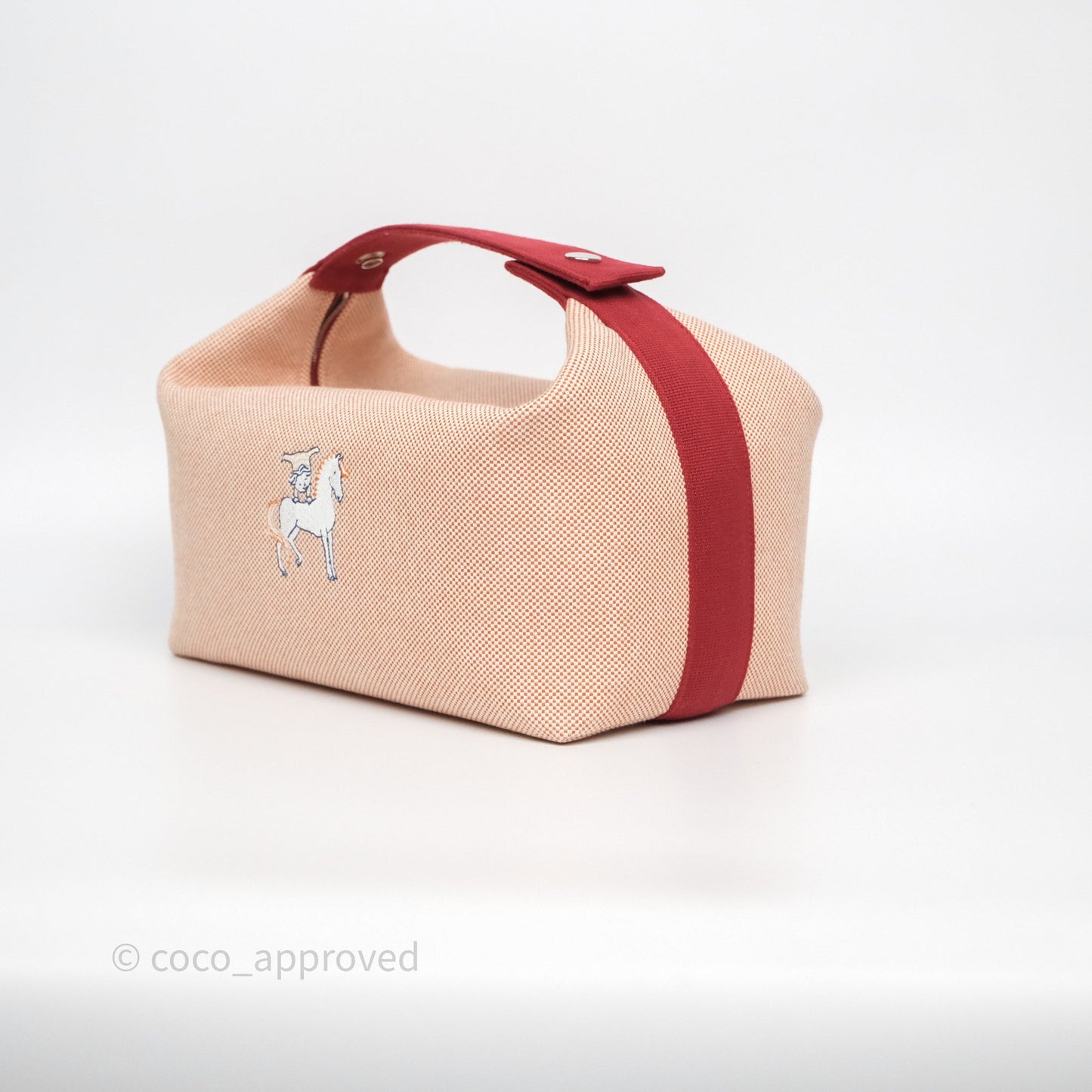 Hermès Large Bride-A-Brac Cabriole Canvas Terracotta