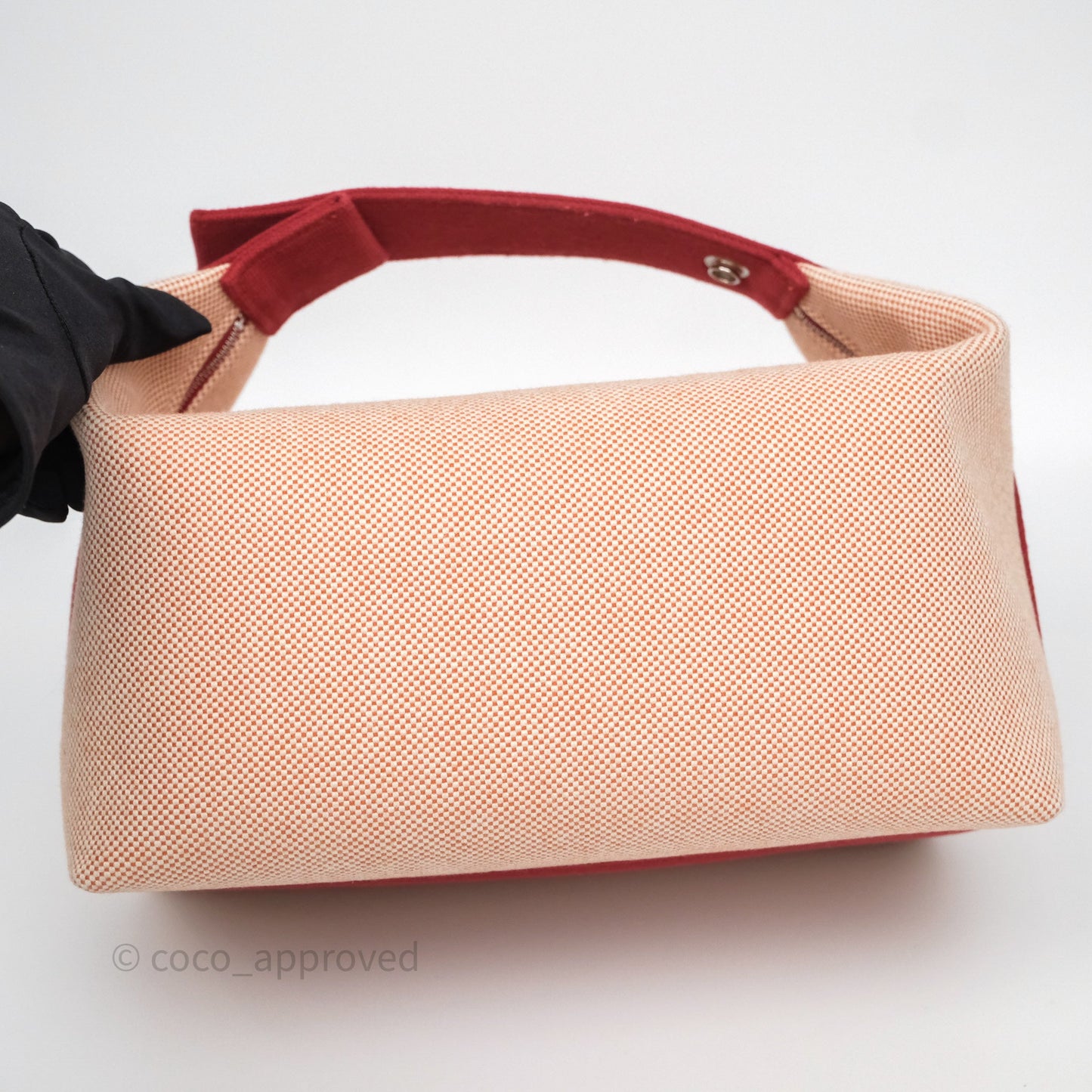 Hermès Large Bride-A-Brac Cabriole Canvas Terracotta