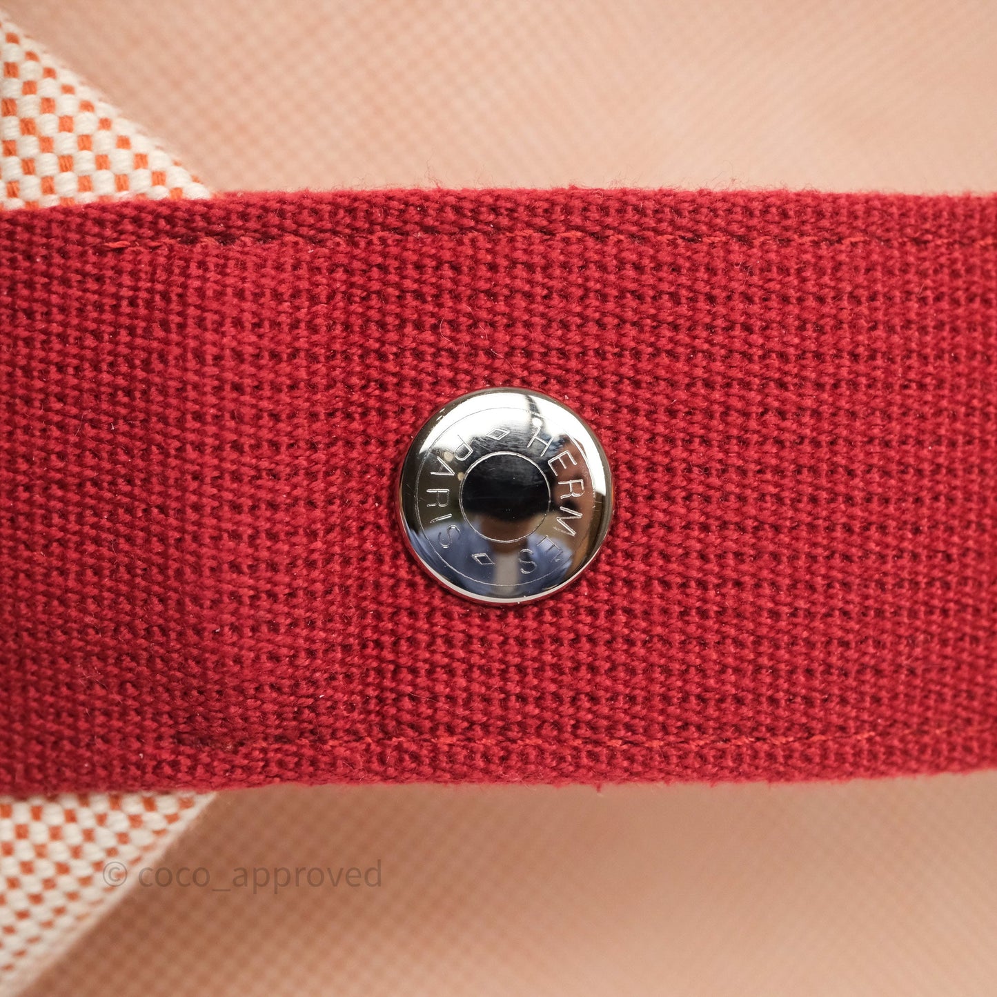 Hermès Large Bride-A-Brac Cabriole Canvas Terracotta