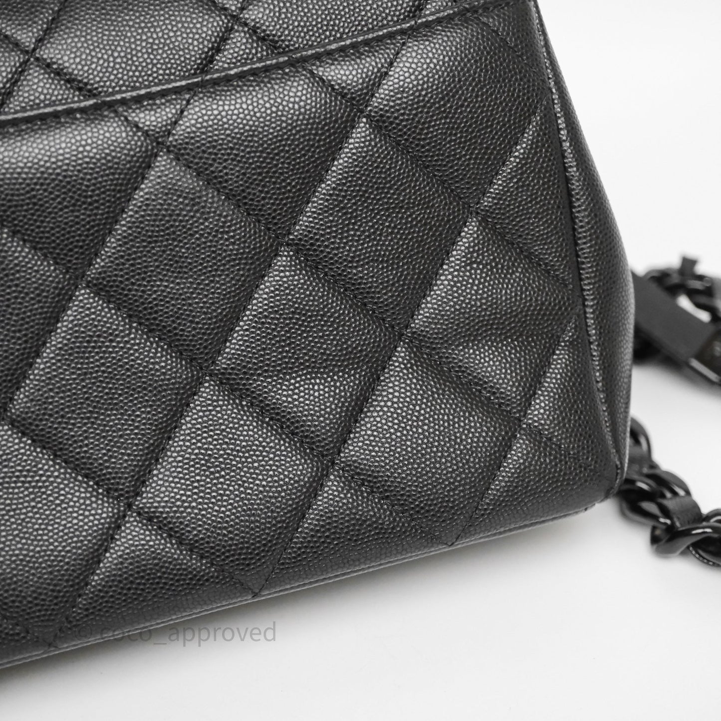 Chanel Quilted My Everything Medium Flap Bag So Black Caviar Incognito Hardware