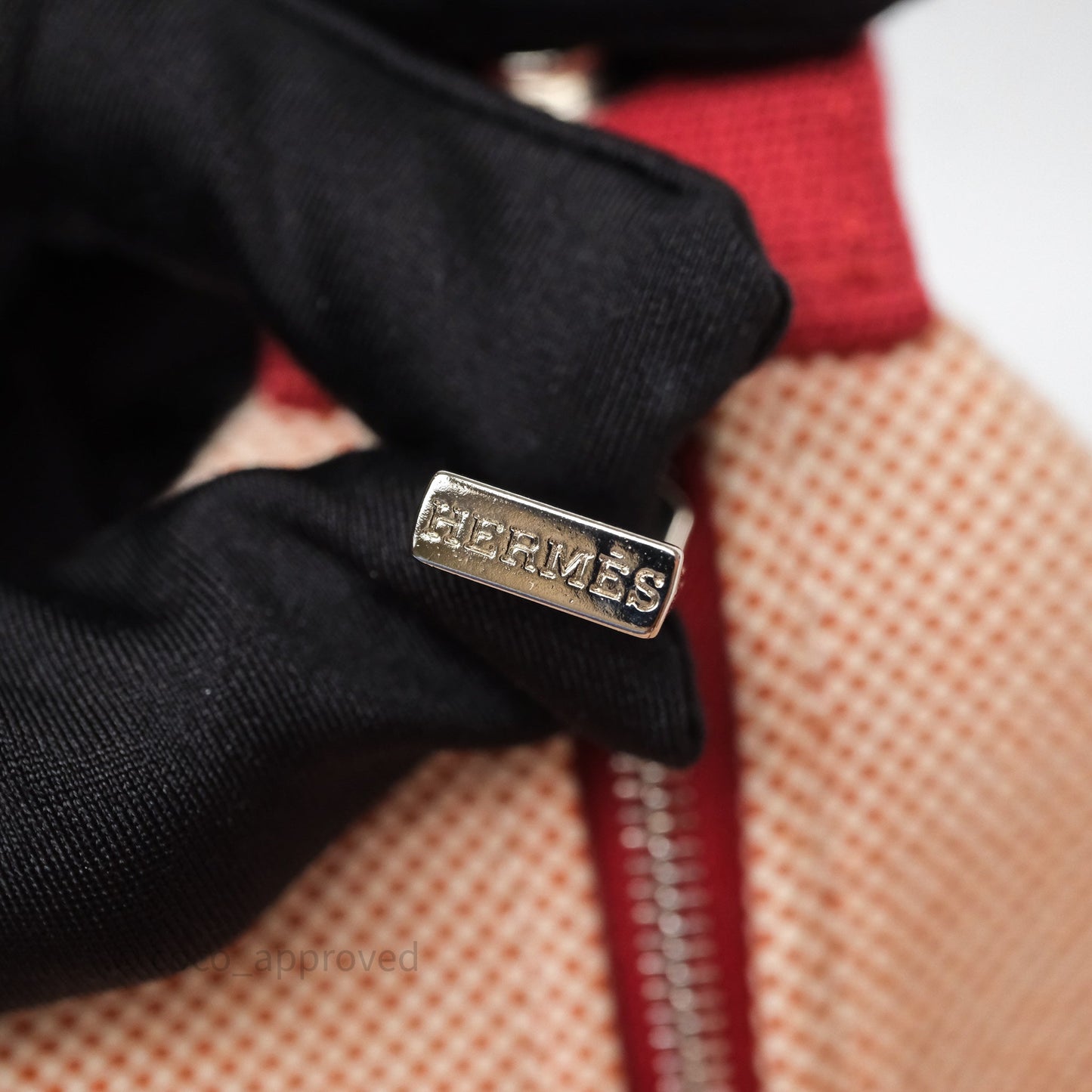 Hermès Large Bride-A-Brac Cabriole Canvas Terracotta