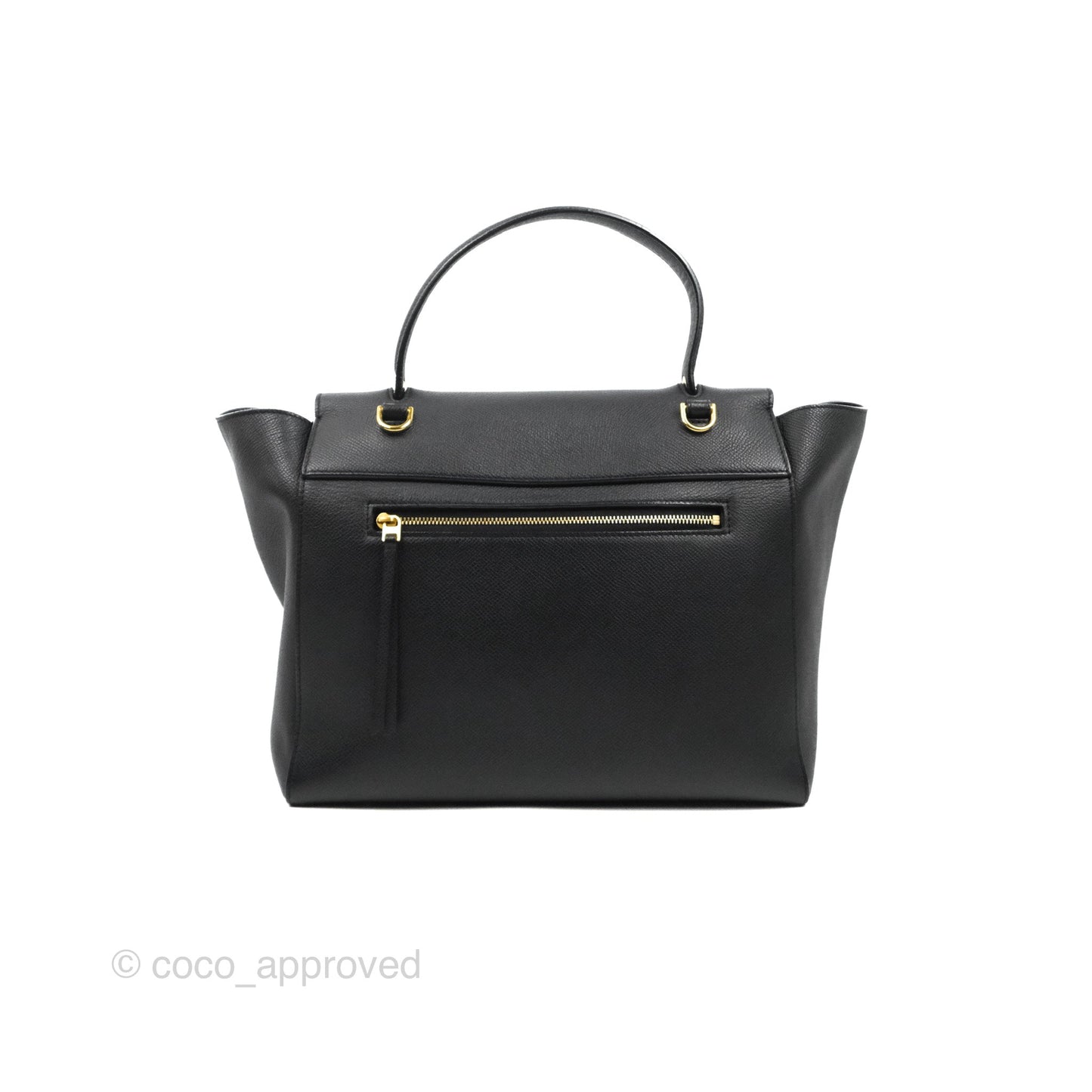 Celine Mini Belt Bag Black Grained Calfskin Gold Hardware