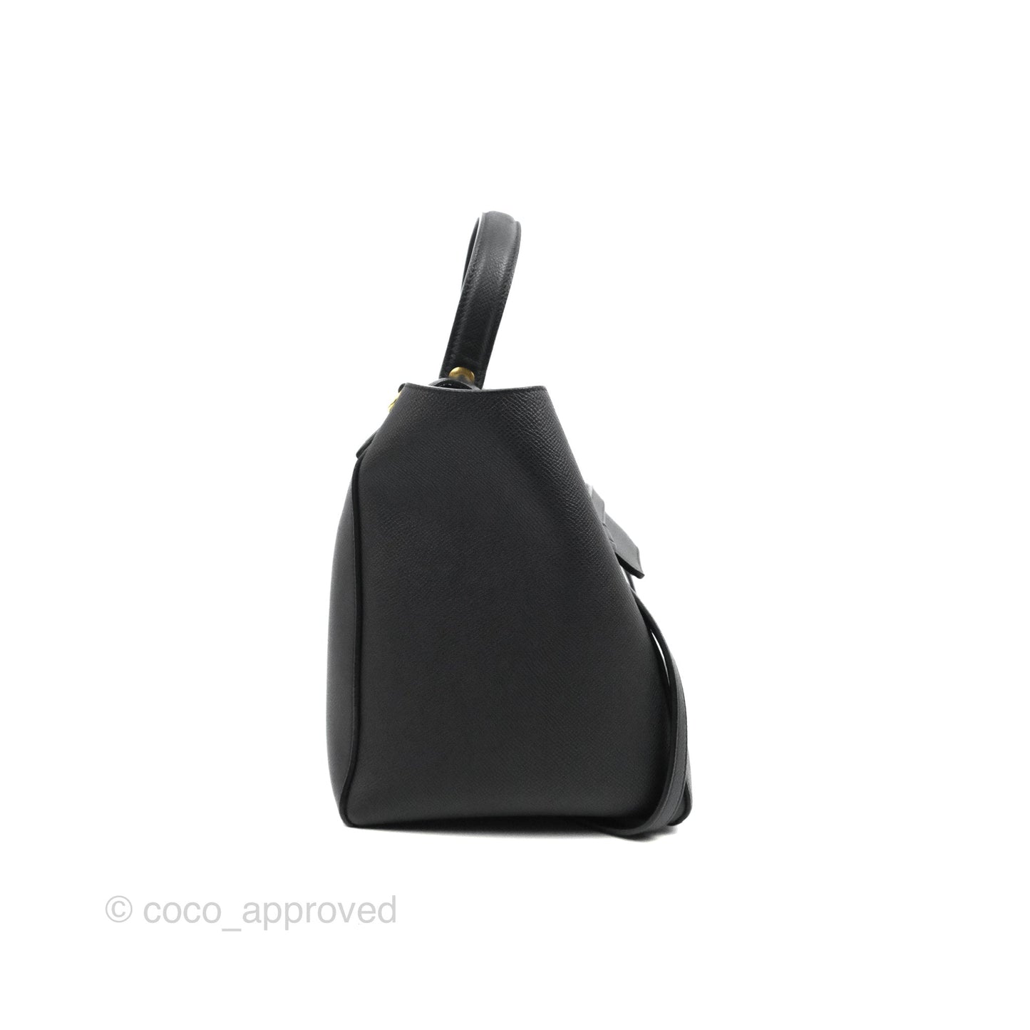 Celine Mini Belt Bag Black Grained Calfskin Gold Hardware