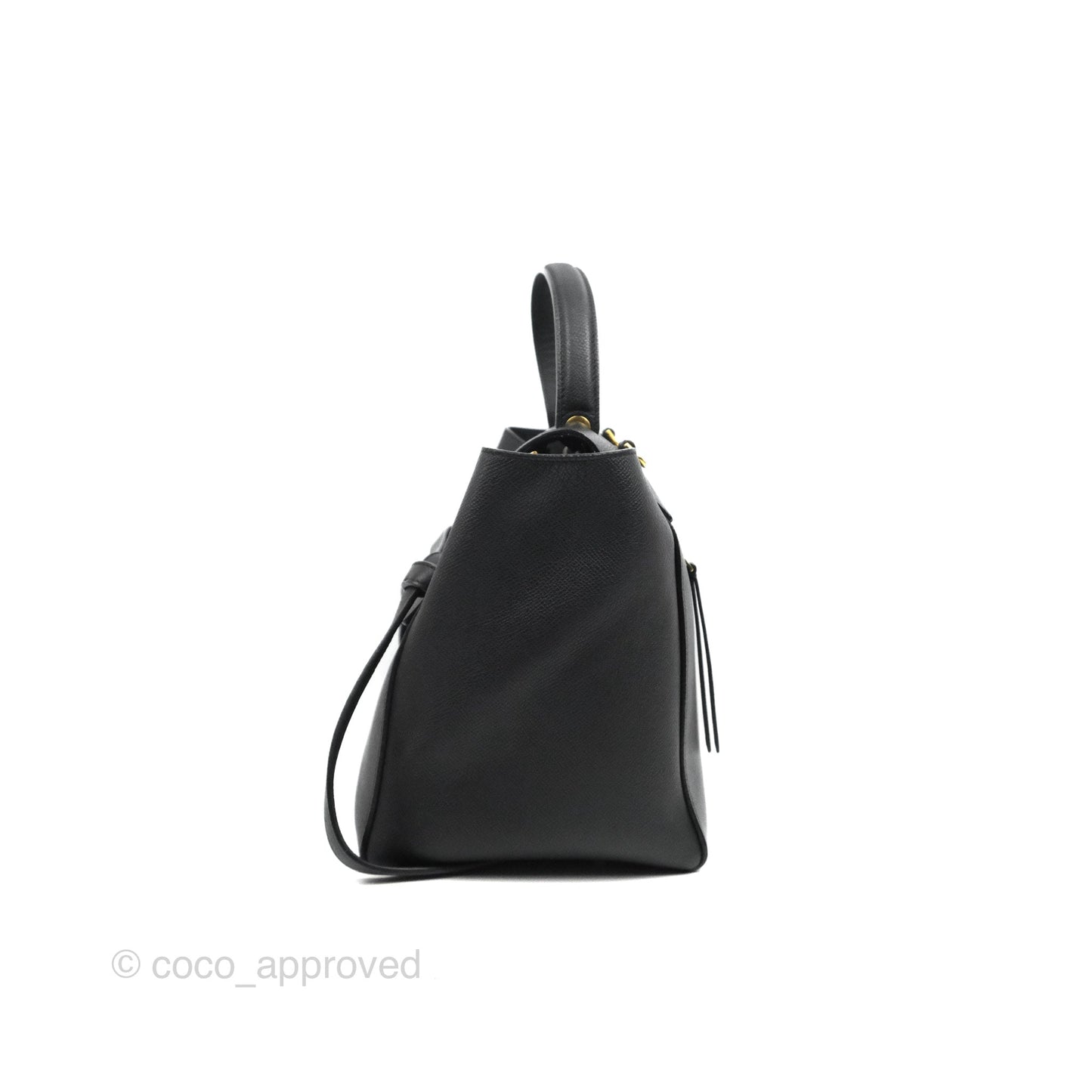 Celine Mini Belt Bag Black Grained Calfskin Gold Hardware