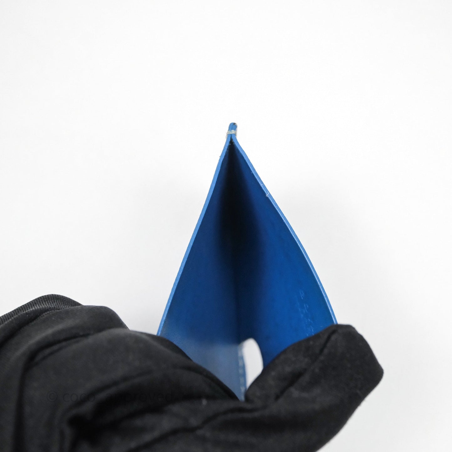 Goyard Card Holder Blue Goyardine Canvas