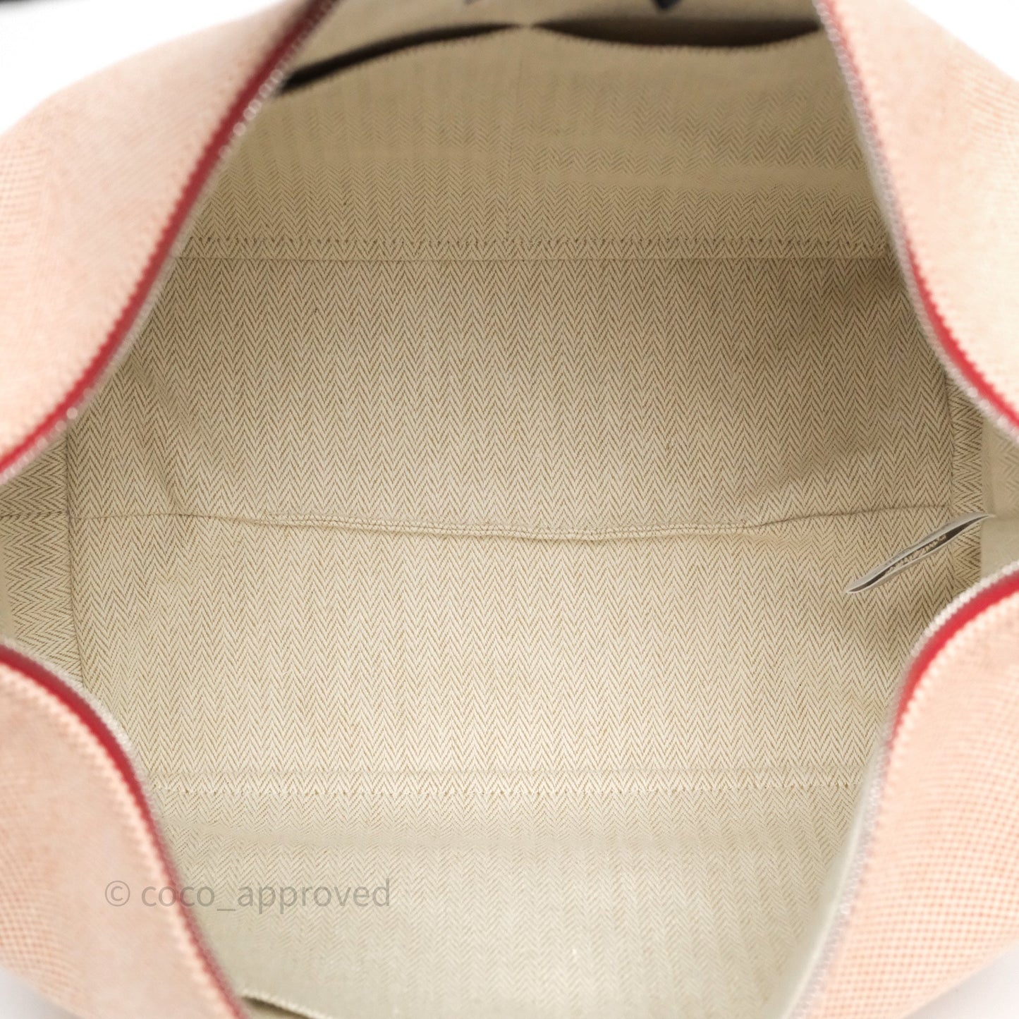 Hermès Large Bride-A-Brac Cabriole Canvas Terracotta