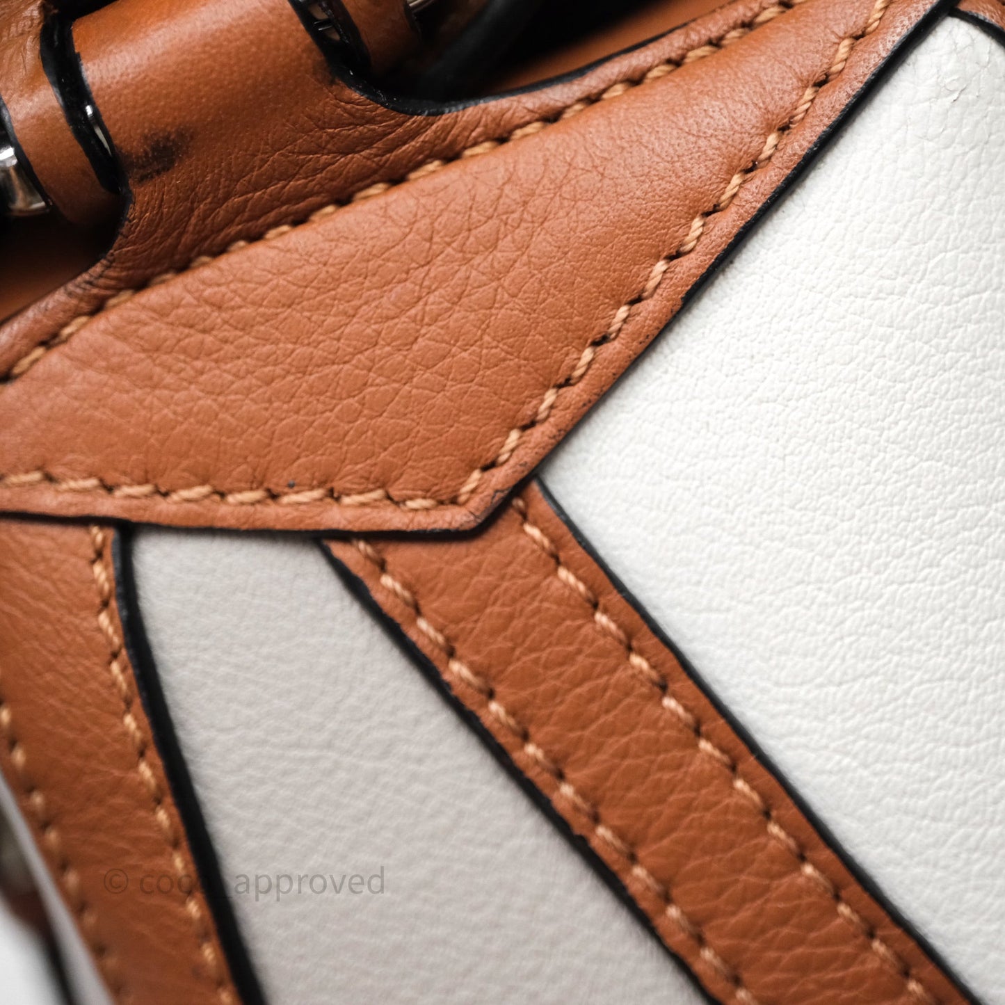 Loewe Small Graphic Puzzle Bag Ghost Soft White Calfskin