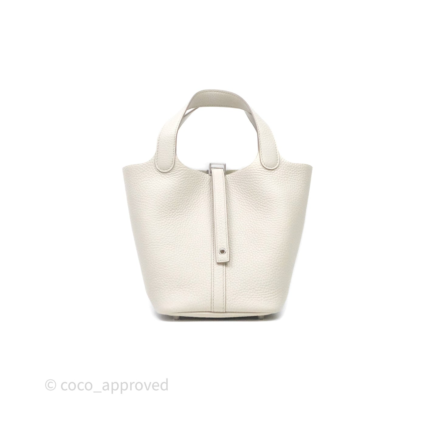 Hermes Picotin 18 Beton 8L Clemence  Palladium Hardware