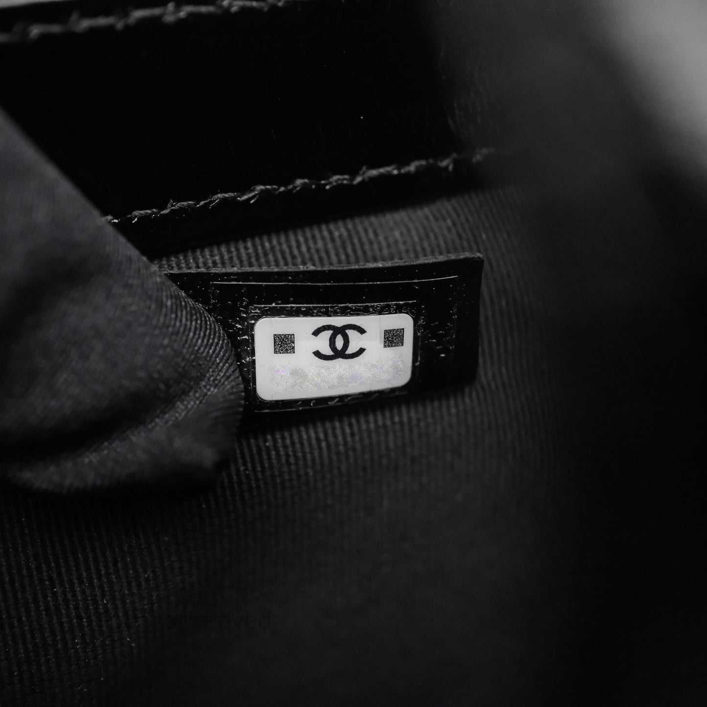 Chanel Mini Cocodoc Doctor Clutch with Chain Black Shiny Lambskin Aged Gold Hardware