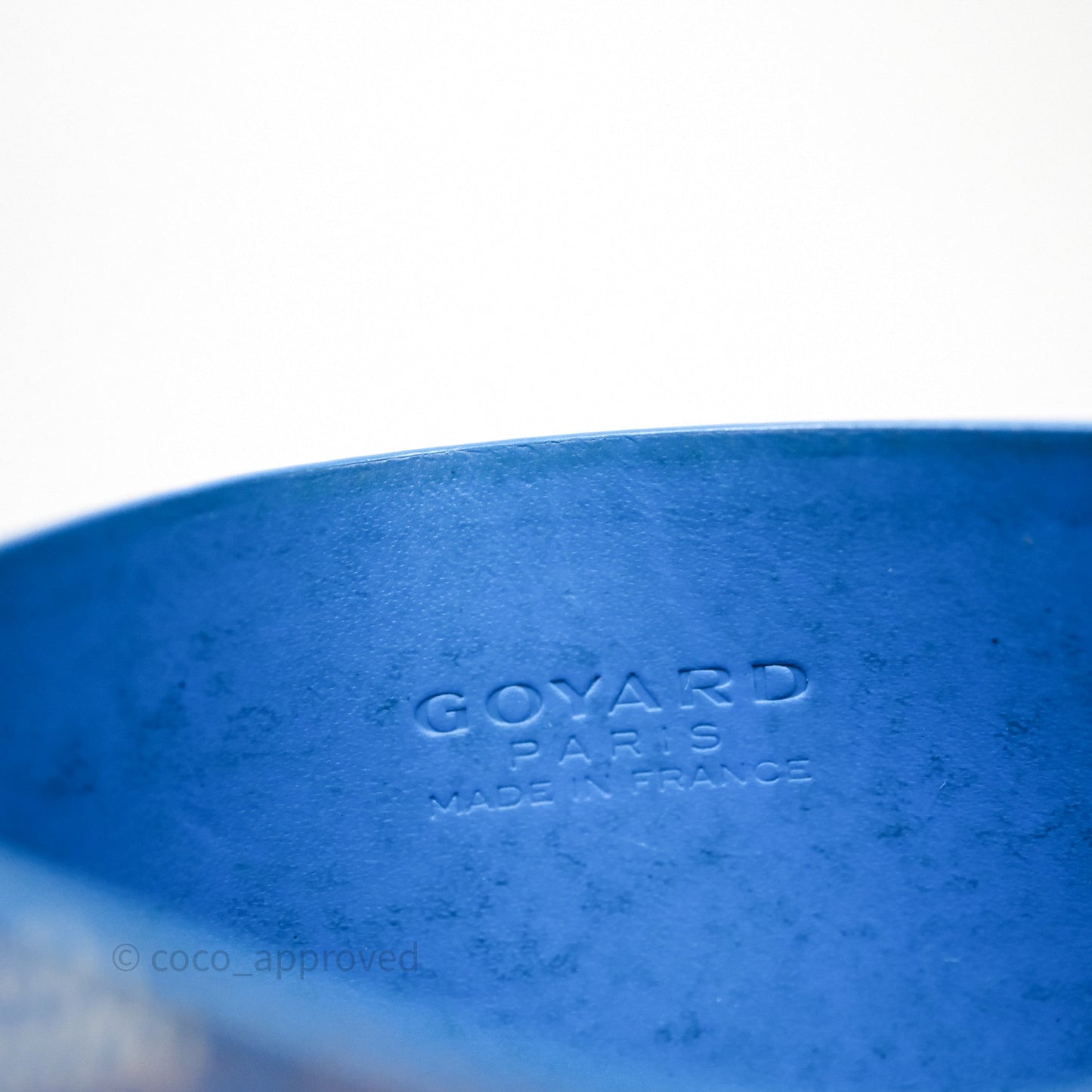 Goyard Card Holder Blue Goyardine Canvas