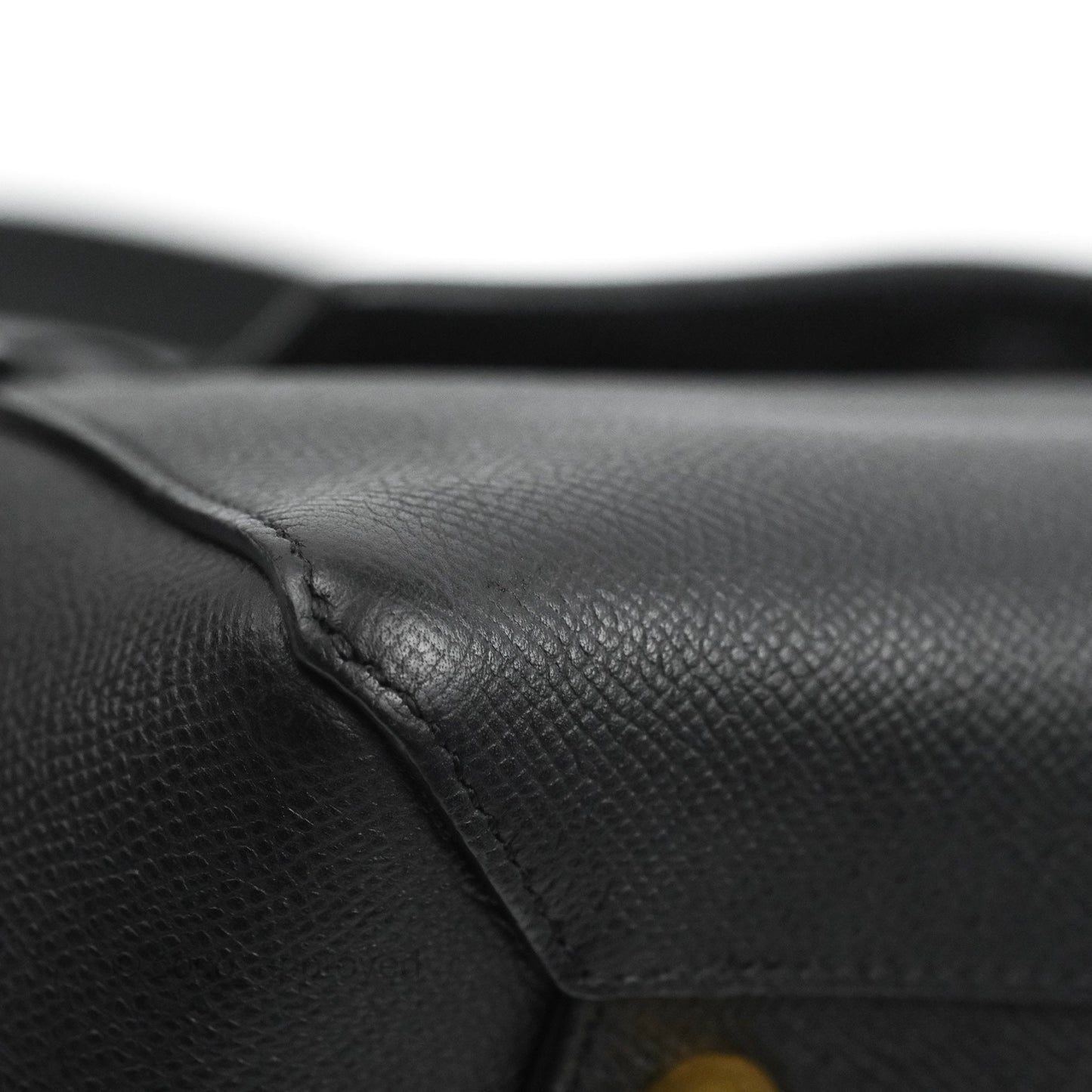 Celine Mini Belt Bag Black Grained Calfskin Gold Hardware