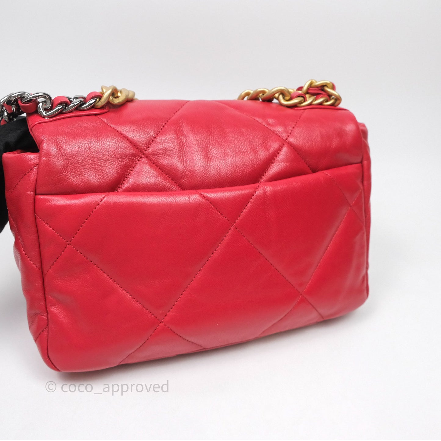 Chanel 19 Small Red Mixed Hardware
