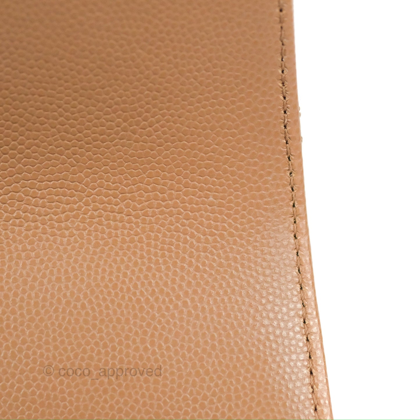 Chanel Small Coco Handle Quilted Dark Beige Caviar Gold Hardware