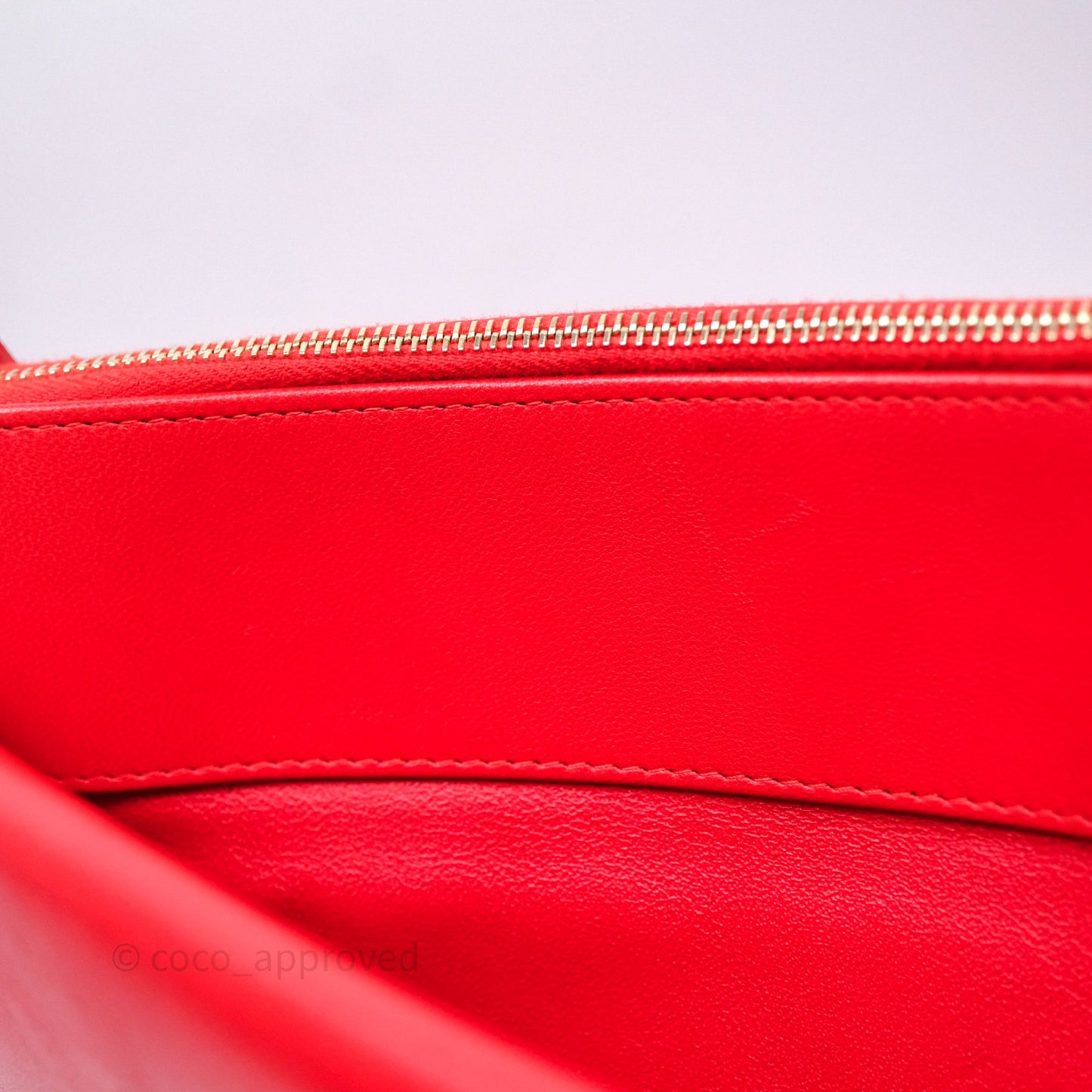 Chanel Flap O Case Clutch Red Lambskin Gold Hardware