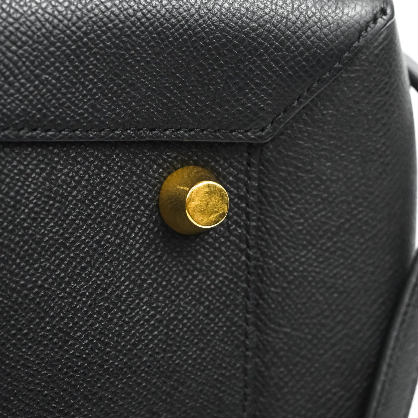 Celine Mini Belt Bag Black Grained Calfskin Gold Hardware
