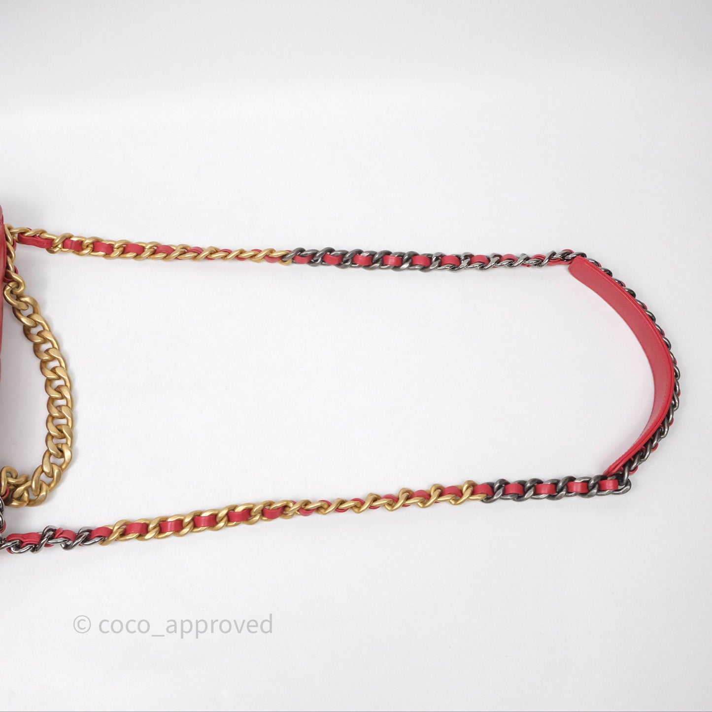 Chanel 19 Small Red Mixed Hardware