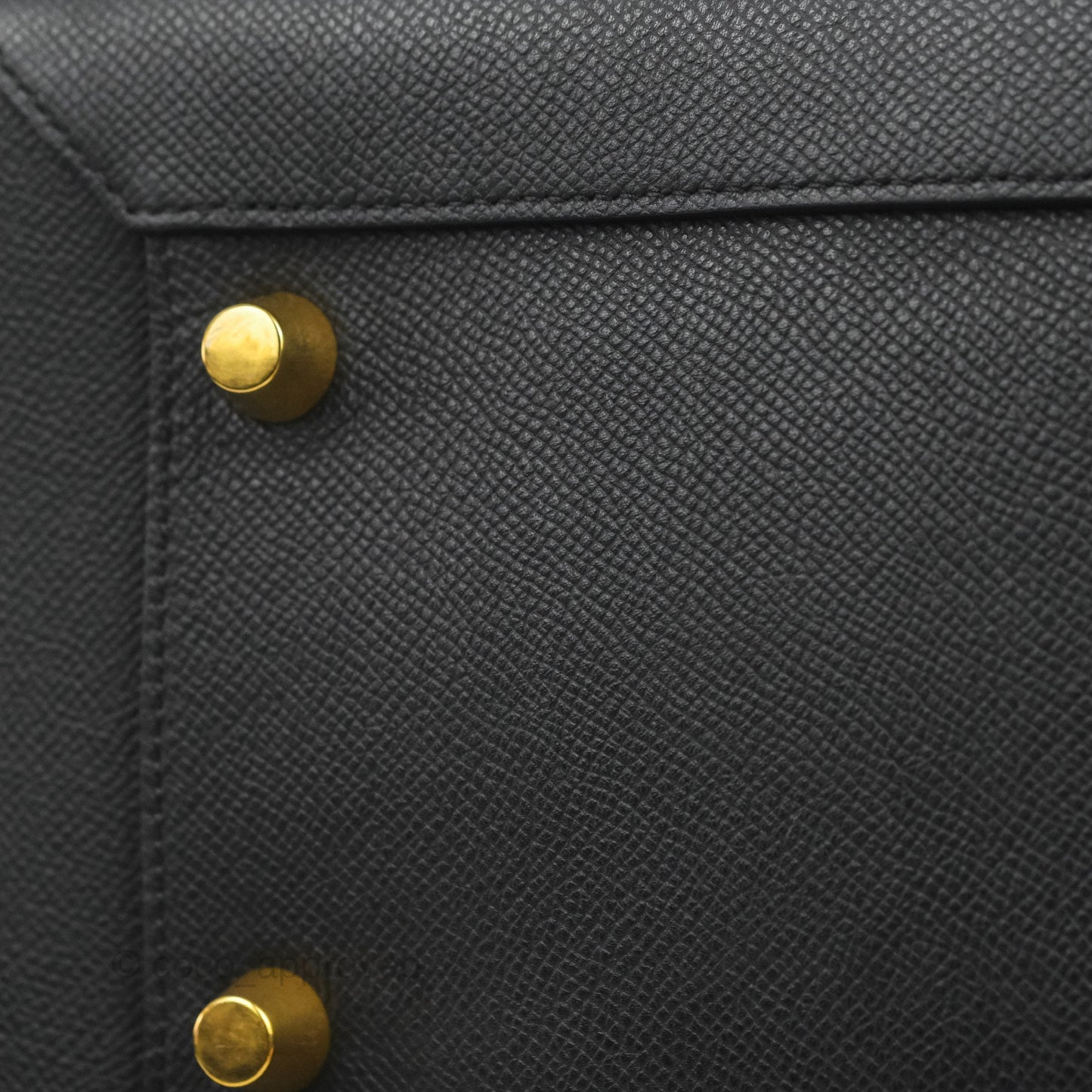Celine Mini Belt Bag Black Grained Calfskin Gold Hardware