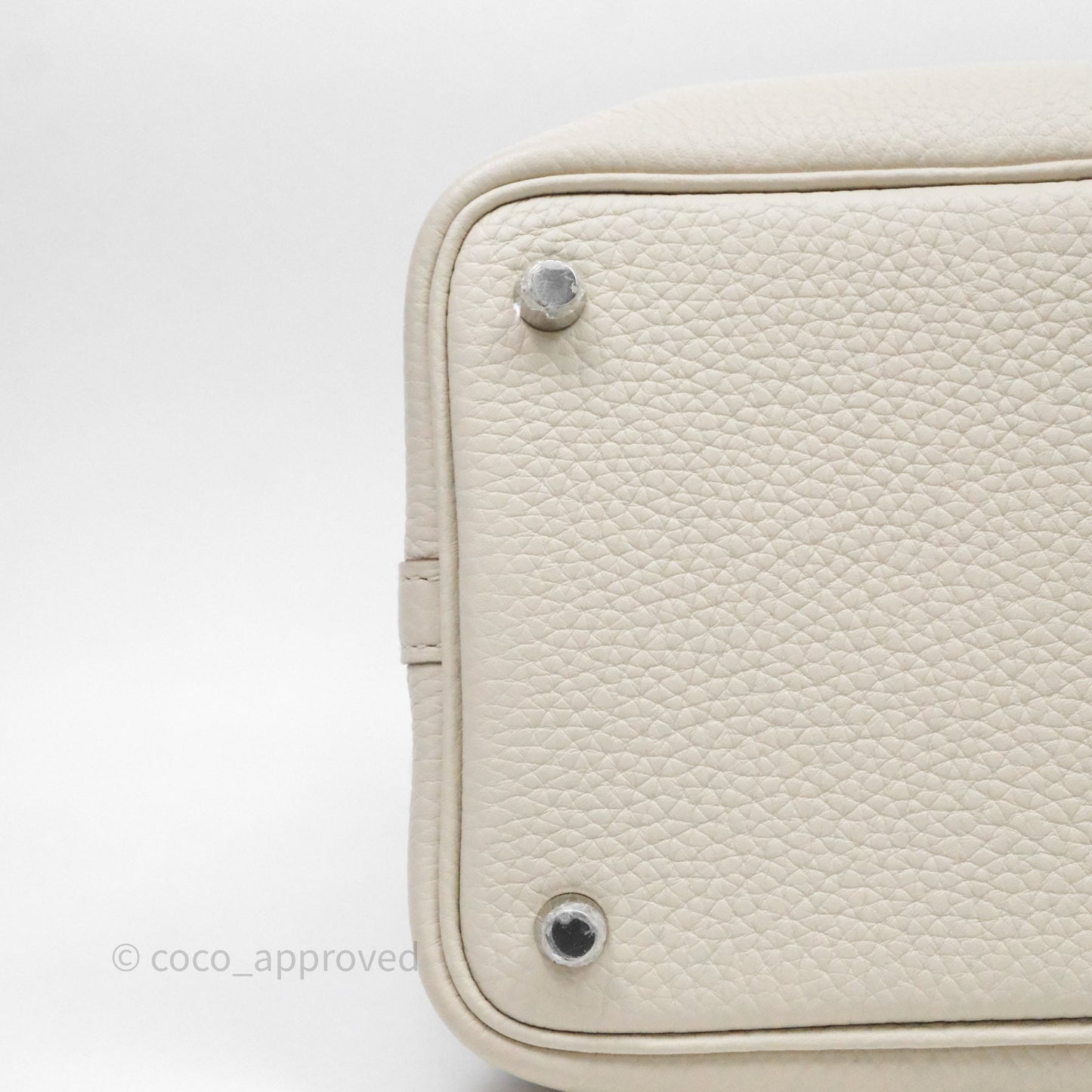 Hermes Picotin 18 Beton 8L Clemence  Palladium Hardware