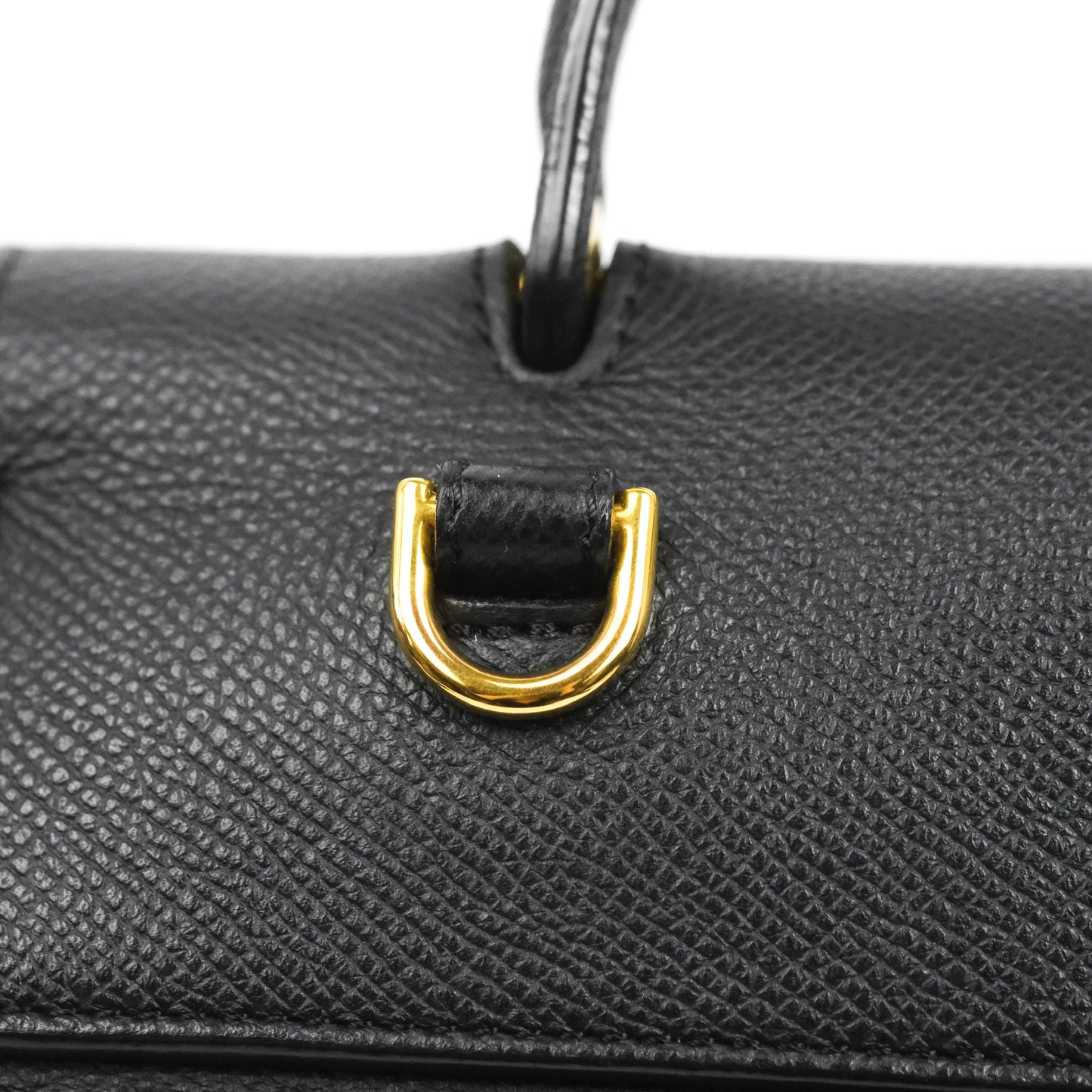 Celine Mini Belt Bag Black Grained Calfskin Gold Hardware