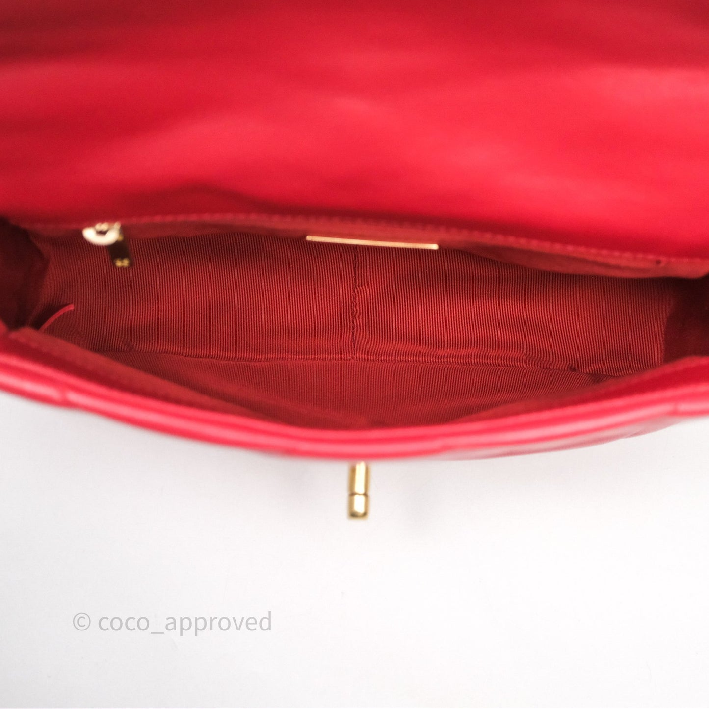 Chanel 19 Small Red Mixed Hardware