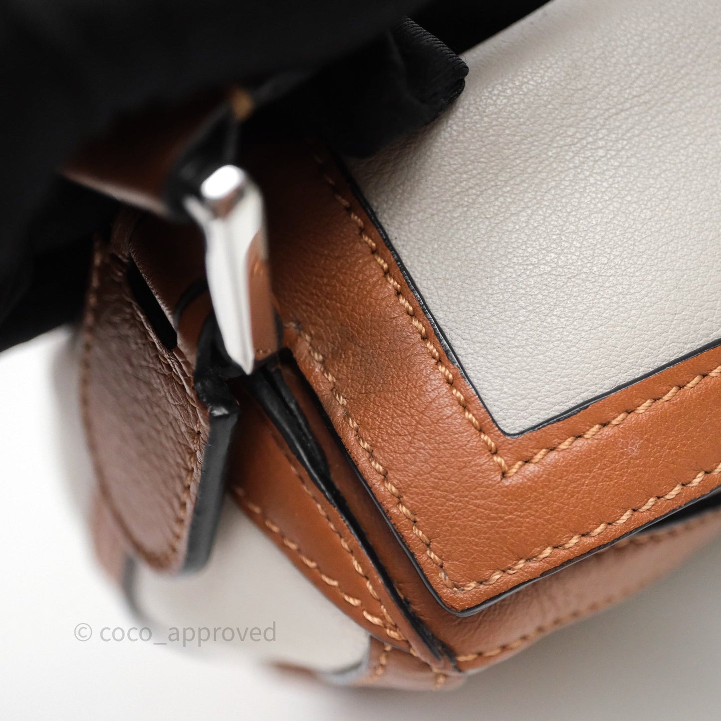 Loewe Small Graphic Puzzle Bag Ghost Soft White Calfskin