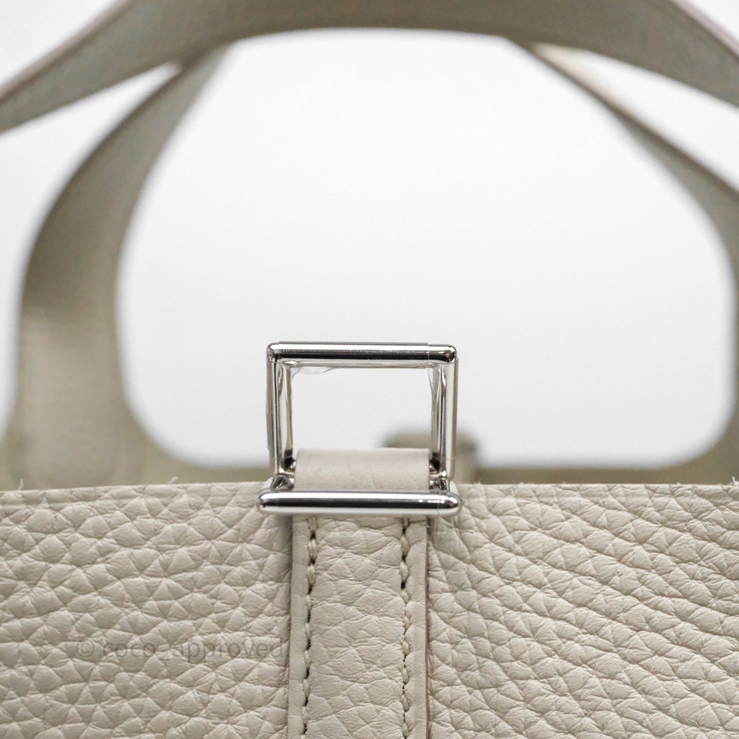 Hermes Picotin 18 Beton 8L Clemence  Palladium Hardware