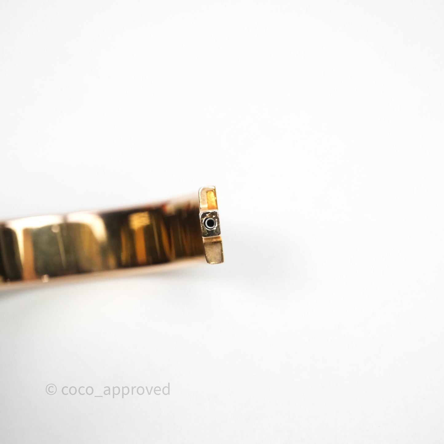 Hermes Clic Cadenas Bracelet Ivory White Gold Hardware
