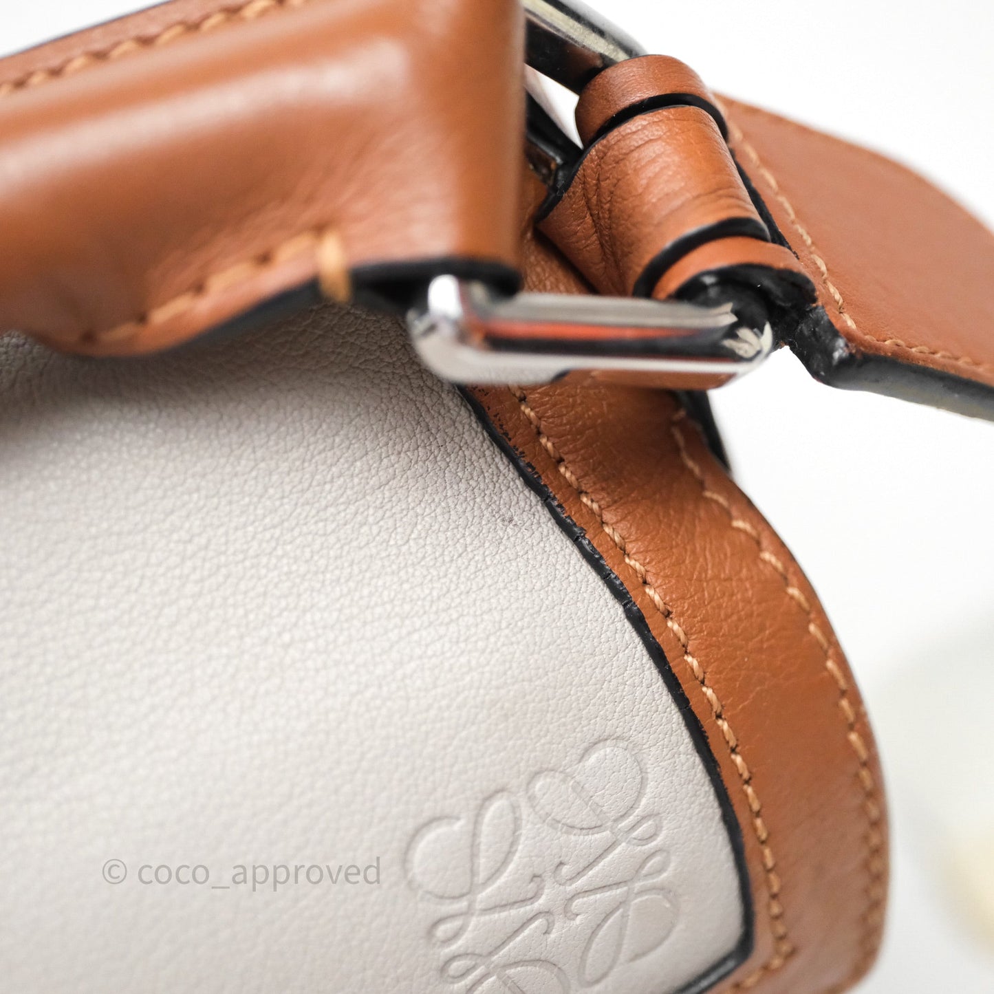 Loewe Small Graphic Puzzle Bag Ghost Soft White Calfskin