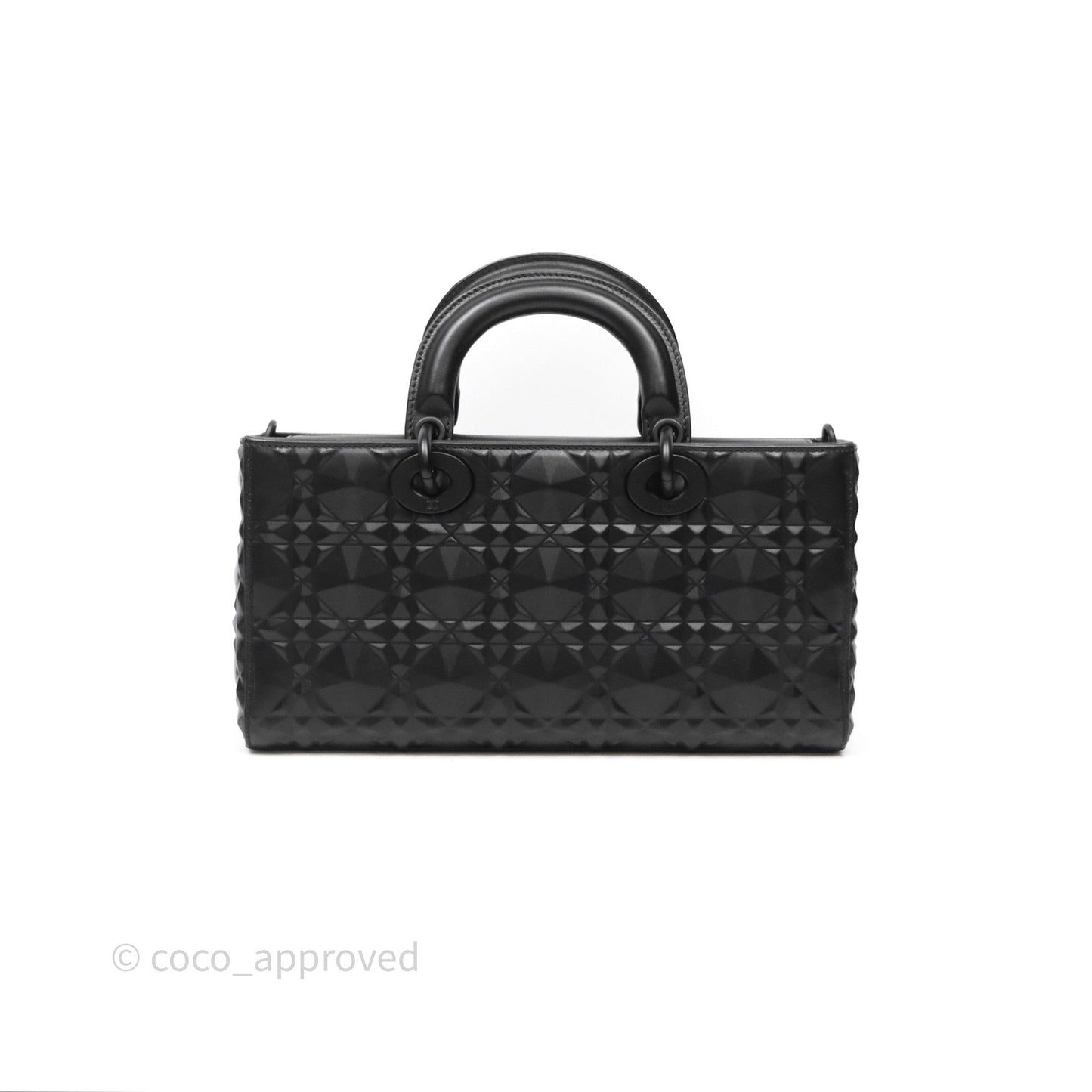 Dior Lady D-Joy Bag So Black Cannage Calfskin with Diamond Motif