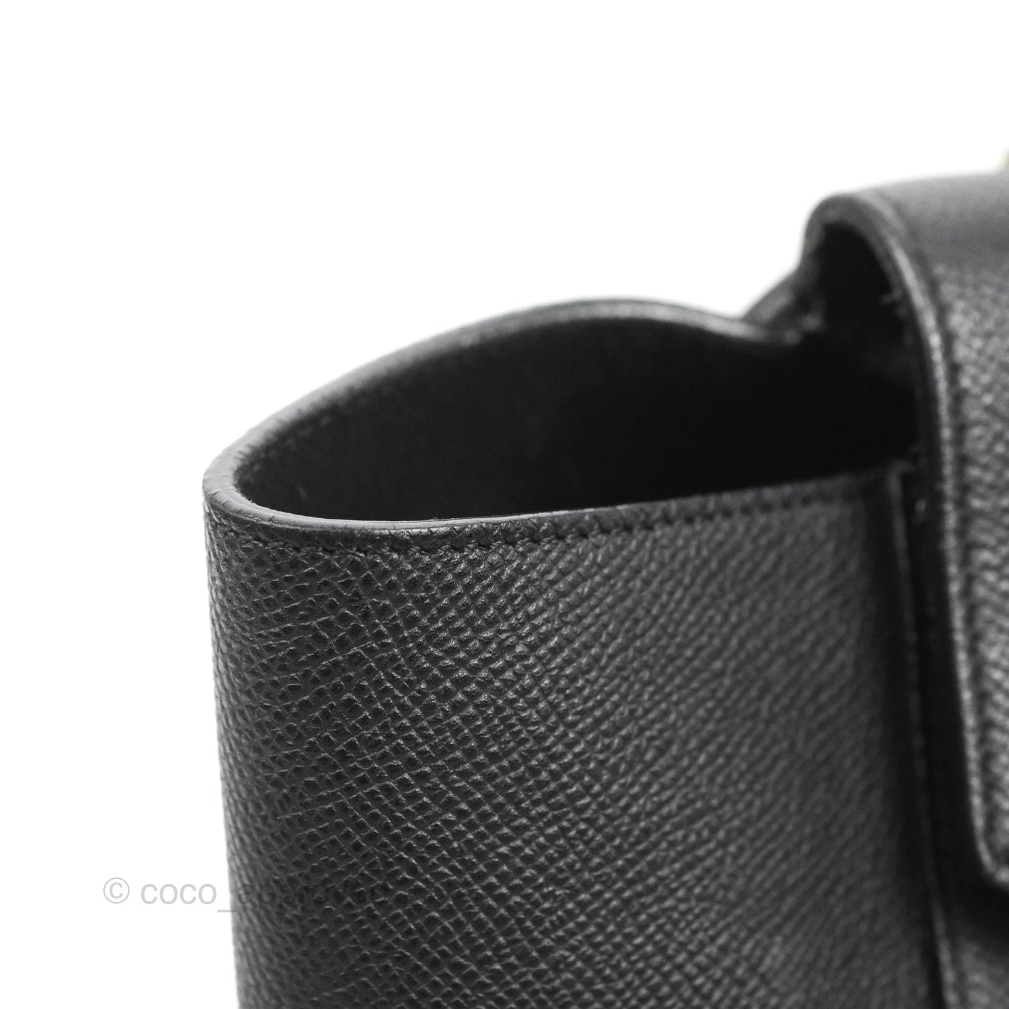Celine Mini Belt Bag Black Grained Calfskin Gold Hardware