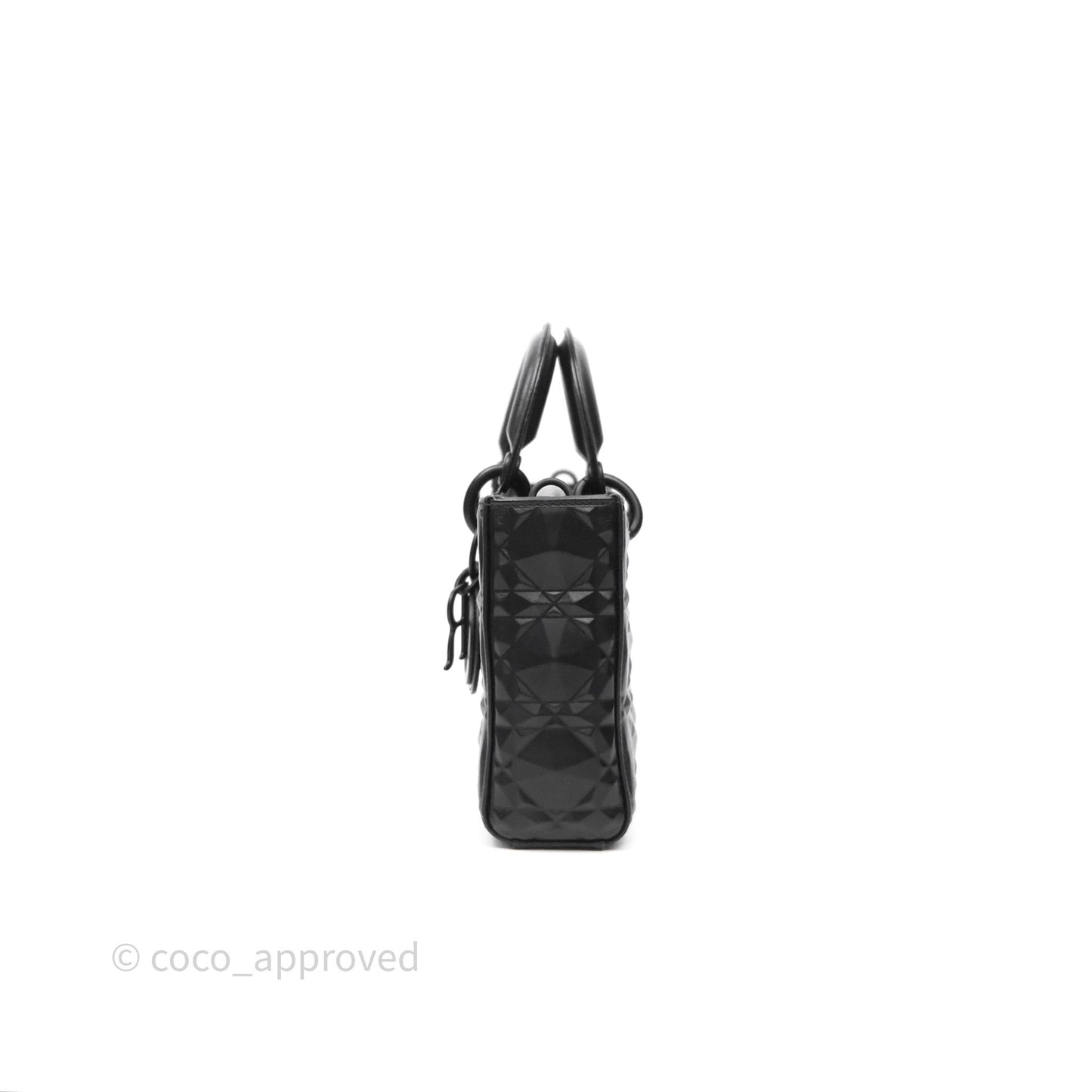 Dior Lady D-Joy Bag So Black Cannage Calfskin with Diamond Motif