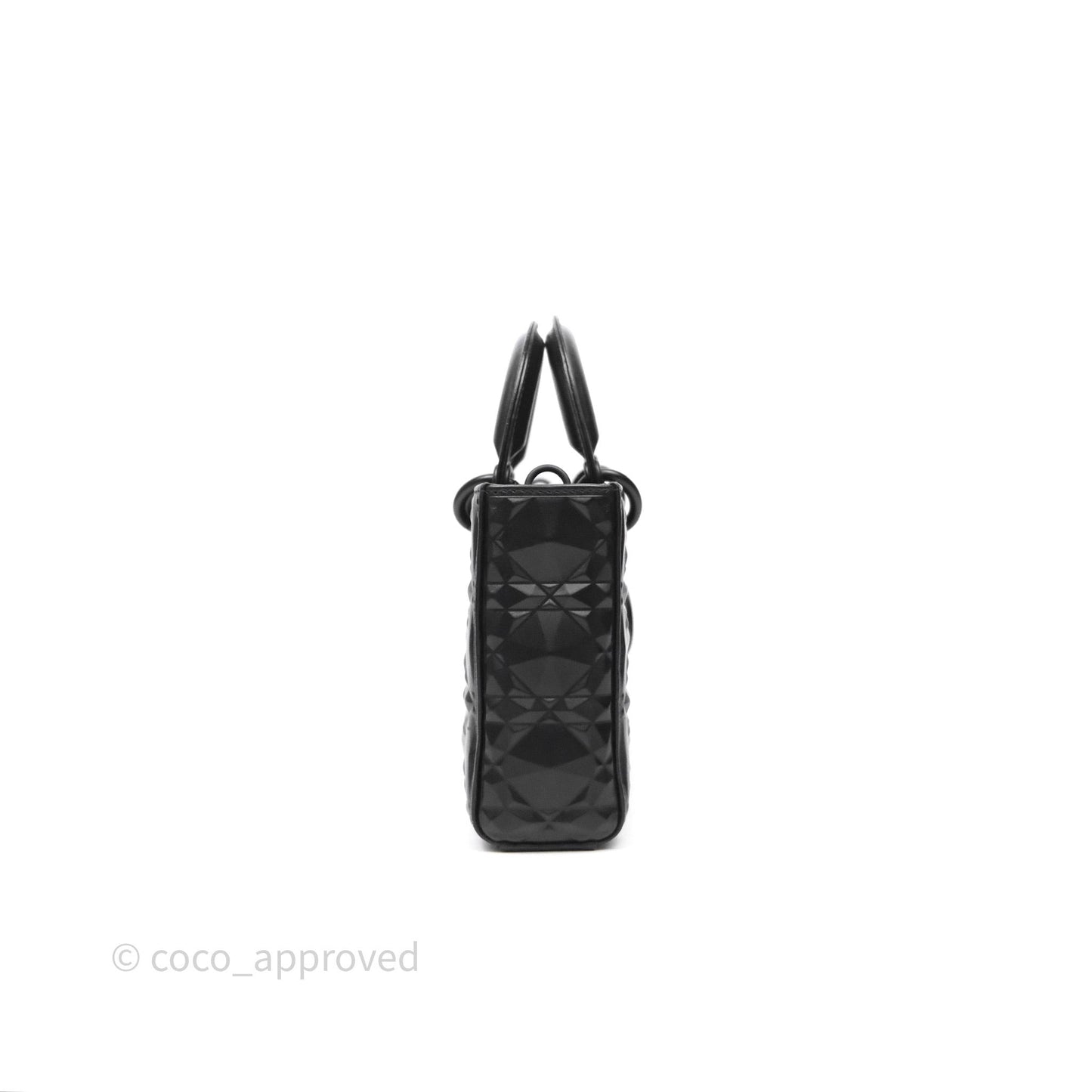 Dior Lady D-Joy Bag So Black Cannage Calfskin with Diamond Motif