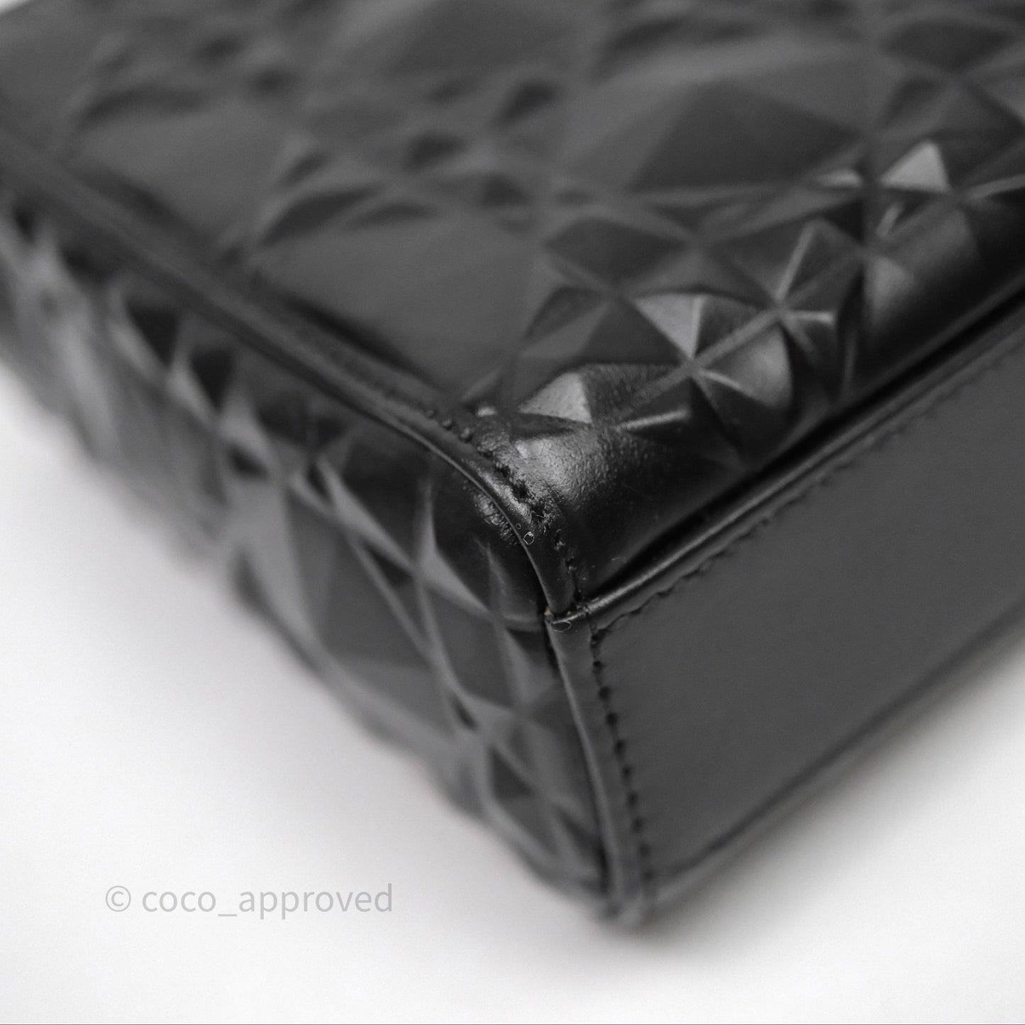 Dior Lady D-Joy Bag So Black Cannage Calfskin with Diamond Motif