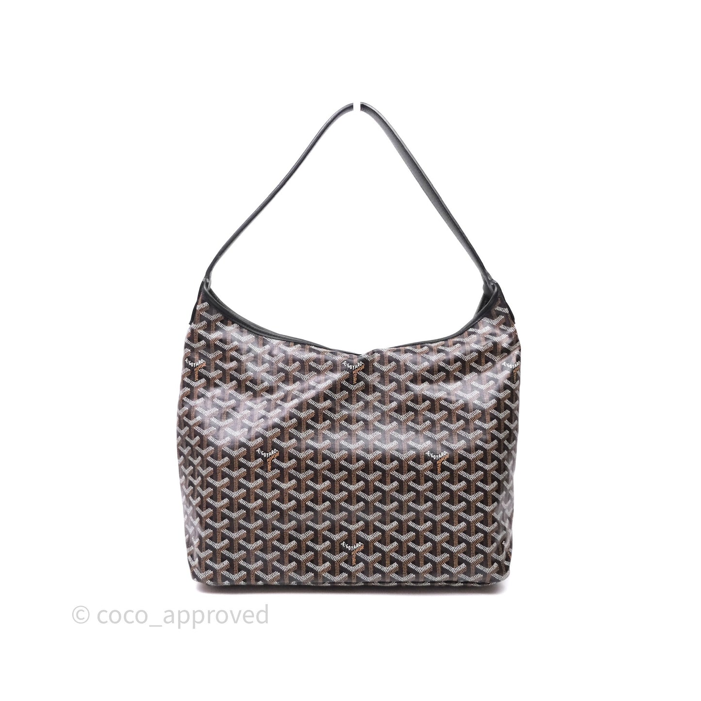 Goyard Bohème Hobo Bag Black Goyardine Canvas