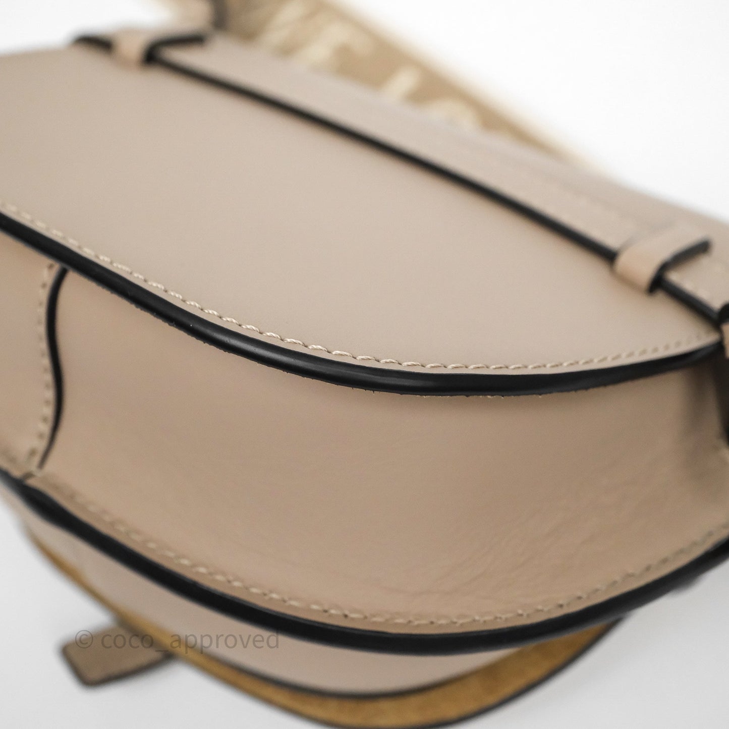 Loewe Mini Gate Dual Bag Beige Sand Soft Calfskin Jacquard Strap