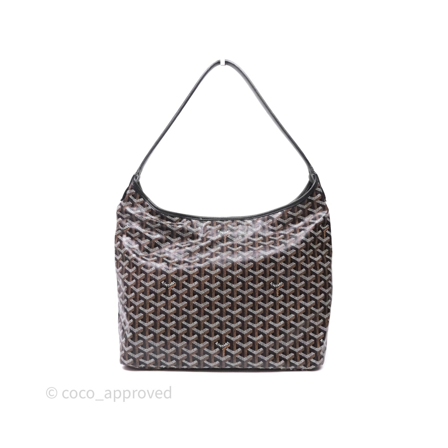 Goyard Bohème Hobo Bag Black Goyardine Canvas