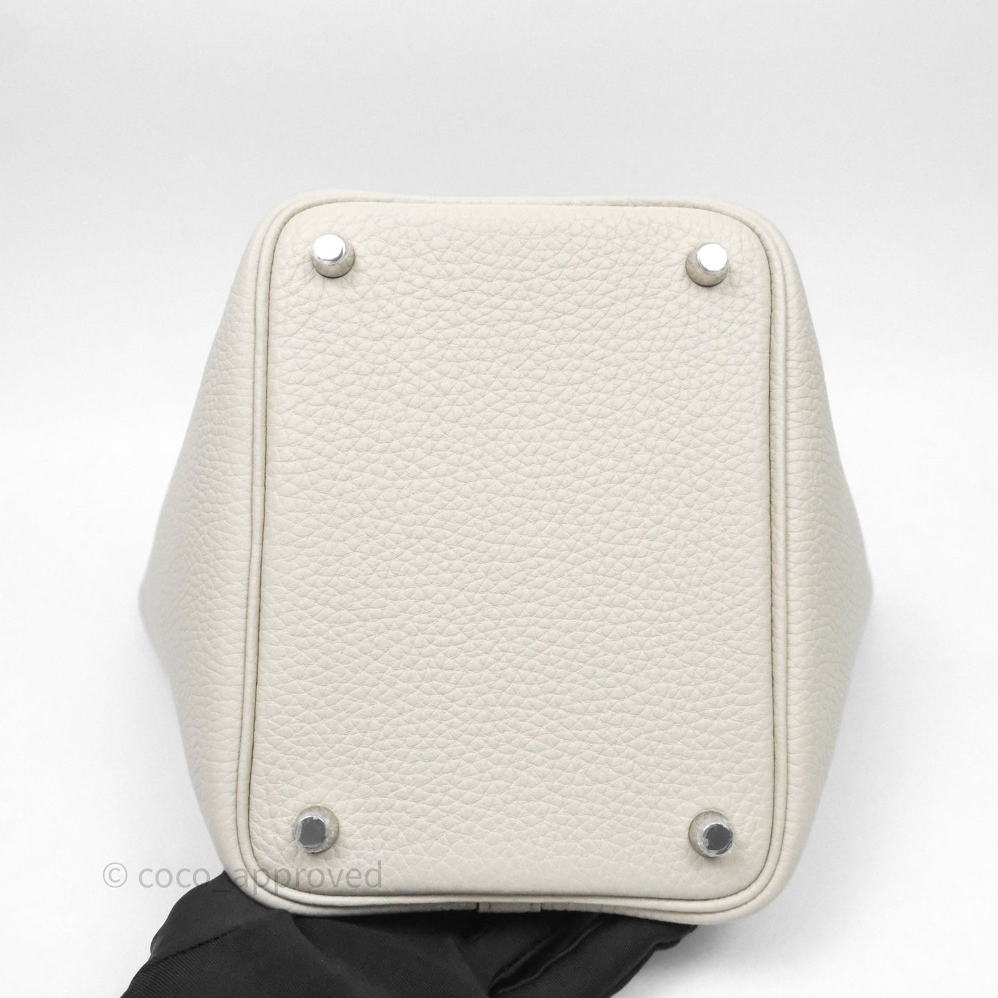 Hermes Picotin 18 Beton 8L Clemence  Palladium Hardware